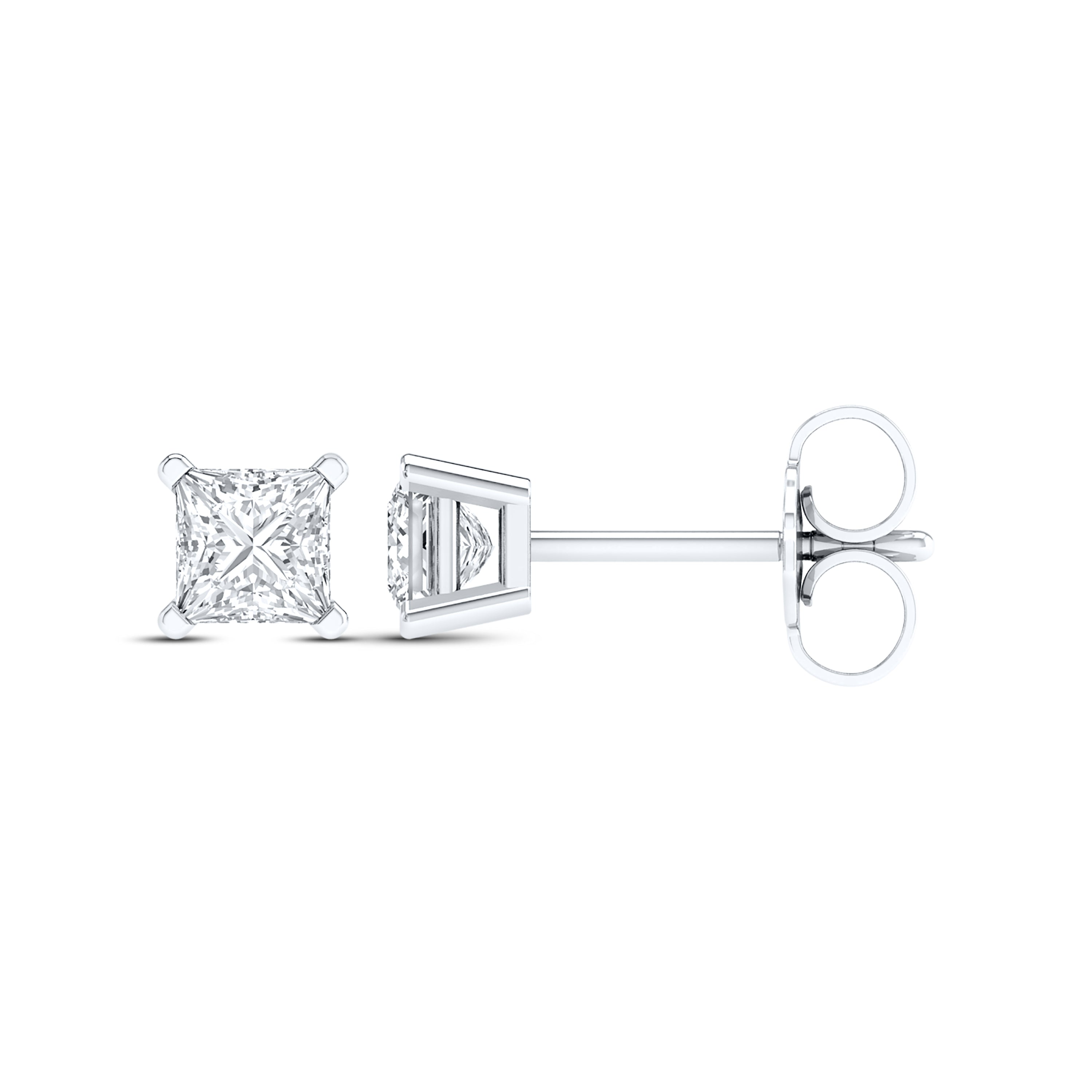 14kt White Gold 0.50 ctw Lab Diamond Studs