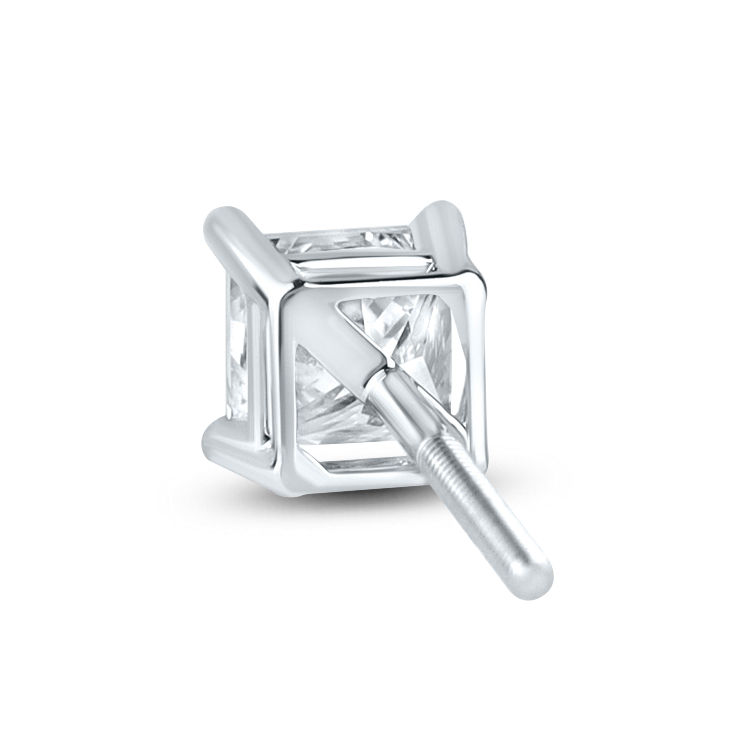 14kt White Gold 1 ctw Lab Diamond Studs