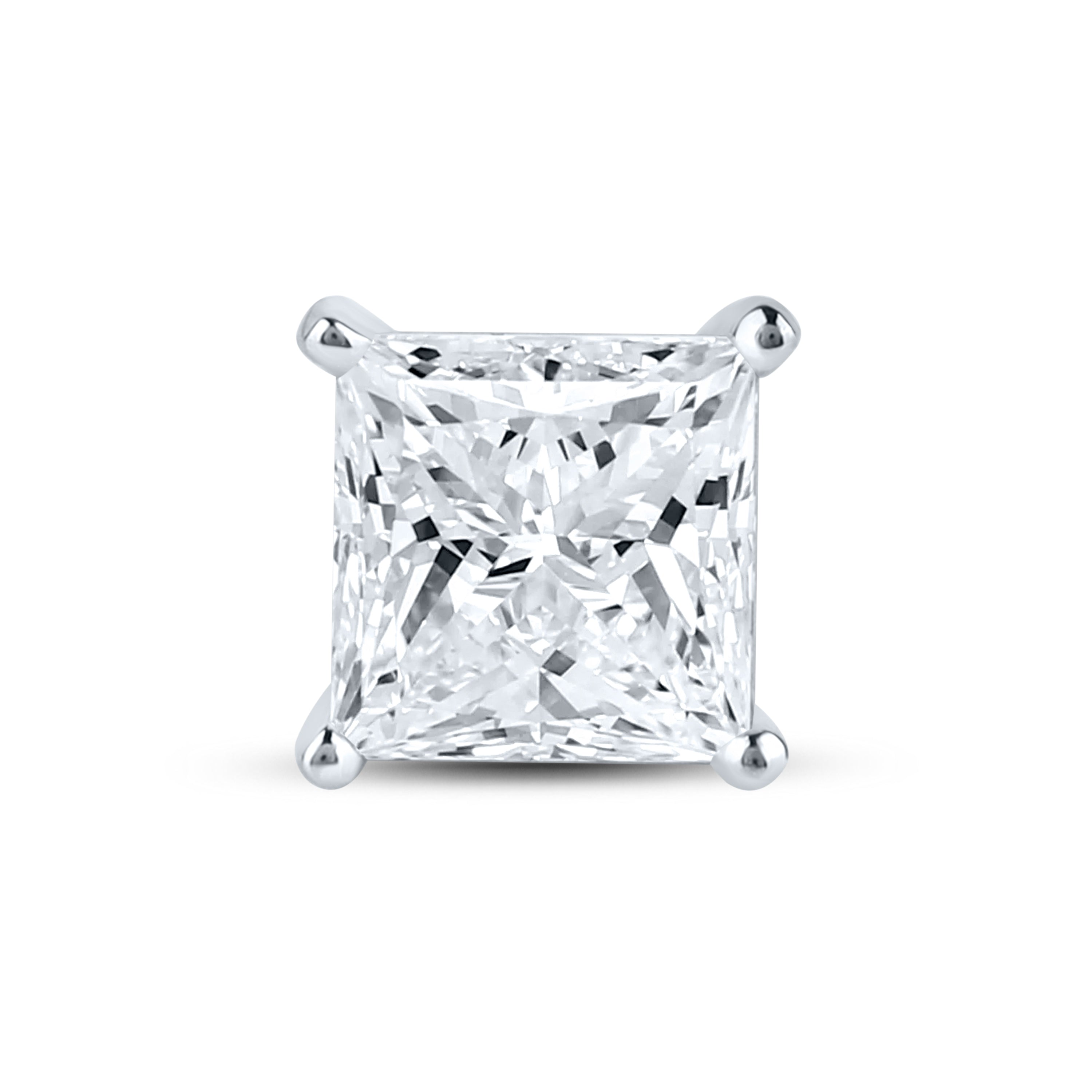 14kt White Gold 2 ctw Lab Diamond Studs