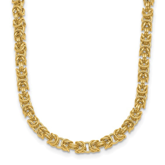 14KT Yellow Gold Polished Fancy Link Necklace