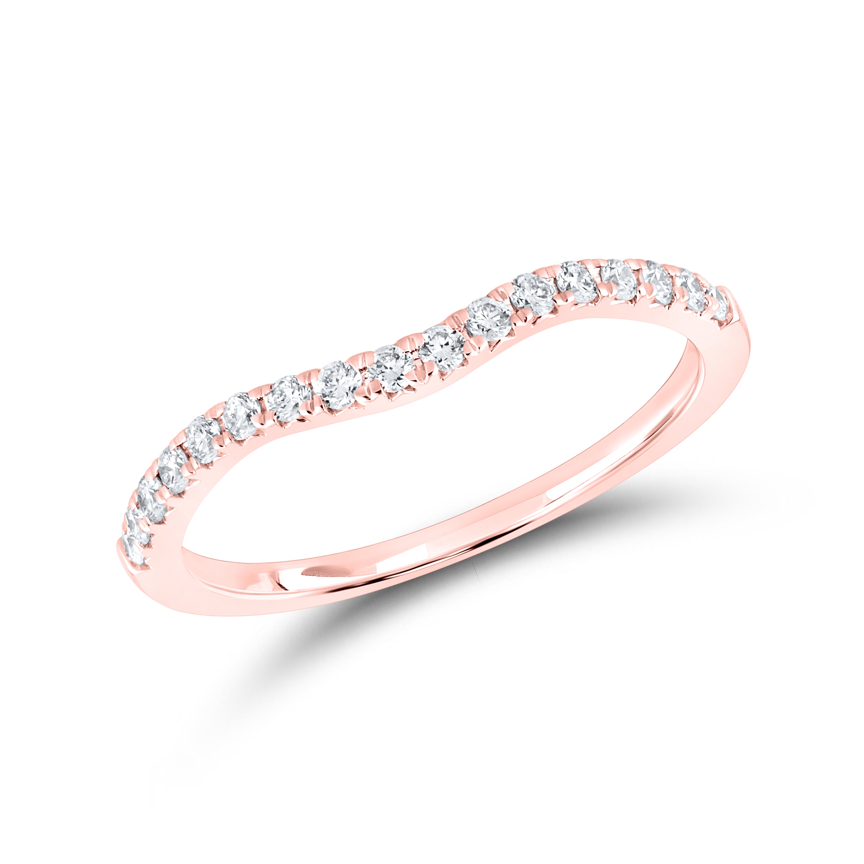 14KT ROSE GOLD LAB DIAMOND BRIDAL SET RING 1.54 CTW