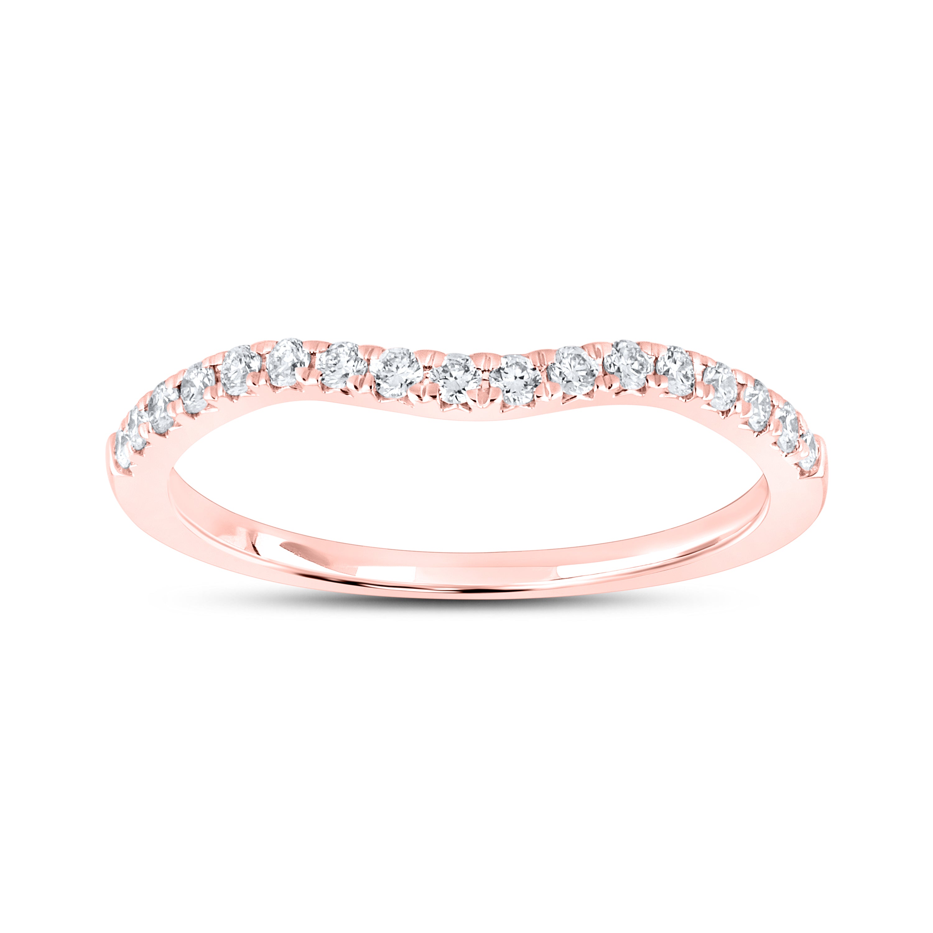 14KT ROSE GOLD LAB DIAMOND BRIDAL SET RING 1.54 CTW
