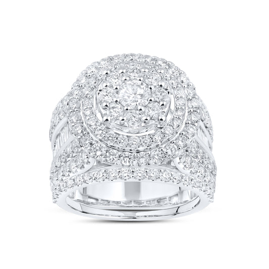 14KT WHITE GOLD 2.87 CTW LAB DIAMOND BRIDAL SET