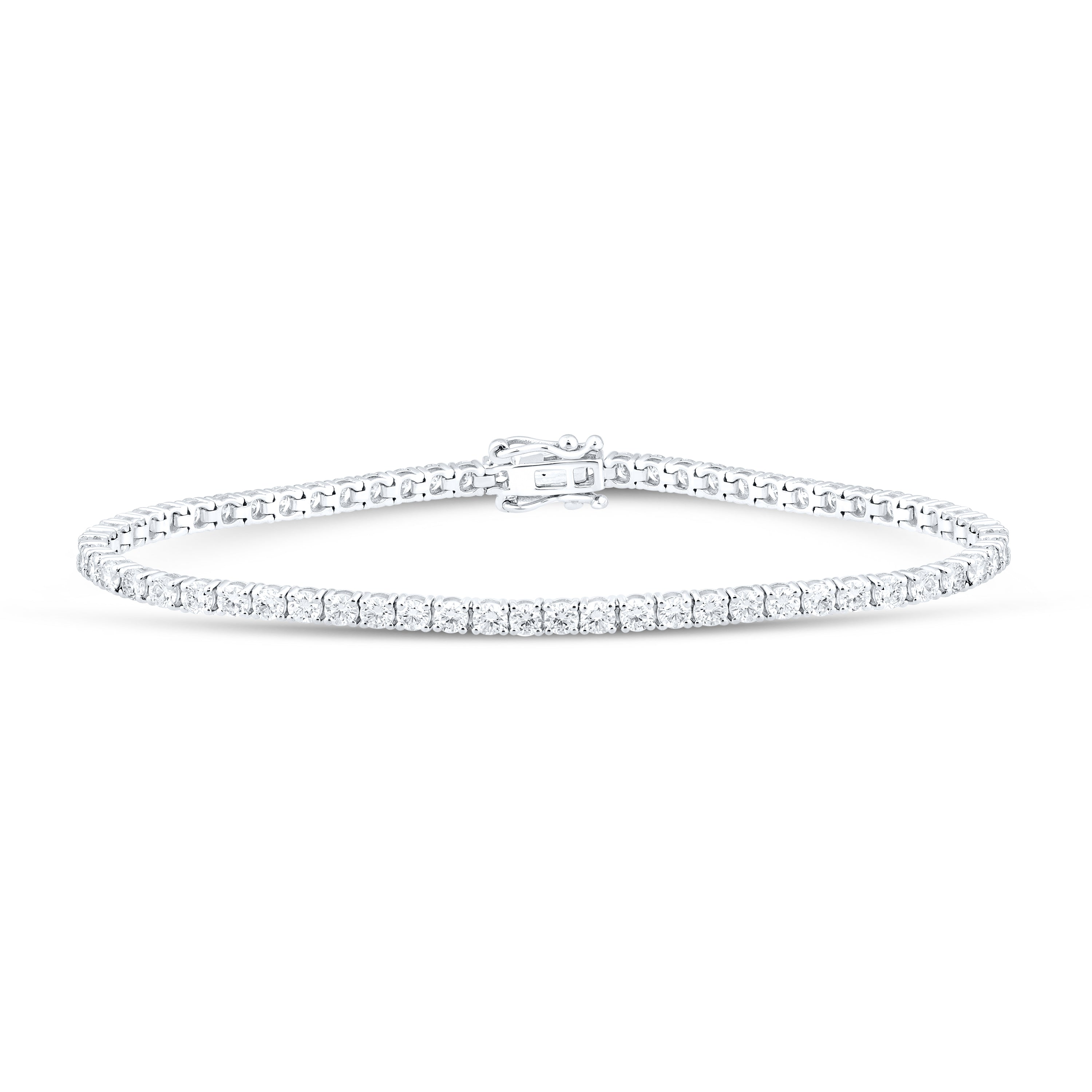 14KT White Gold 4.00 CTW Diamond Tennis Bracelet