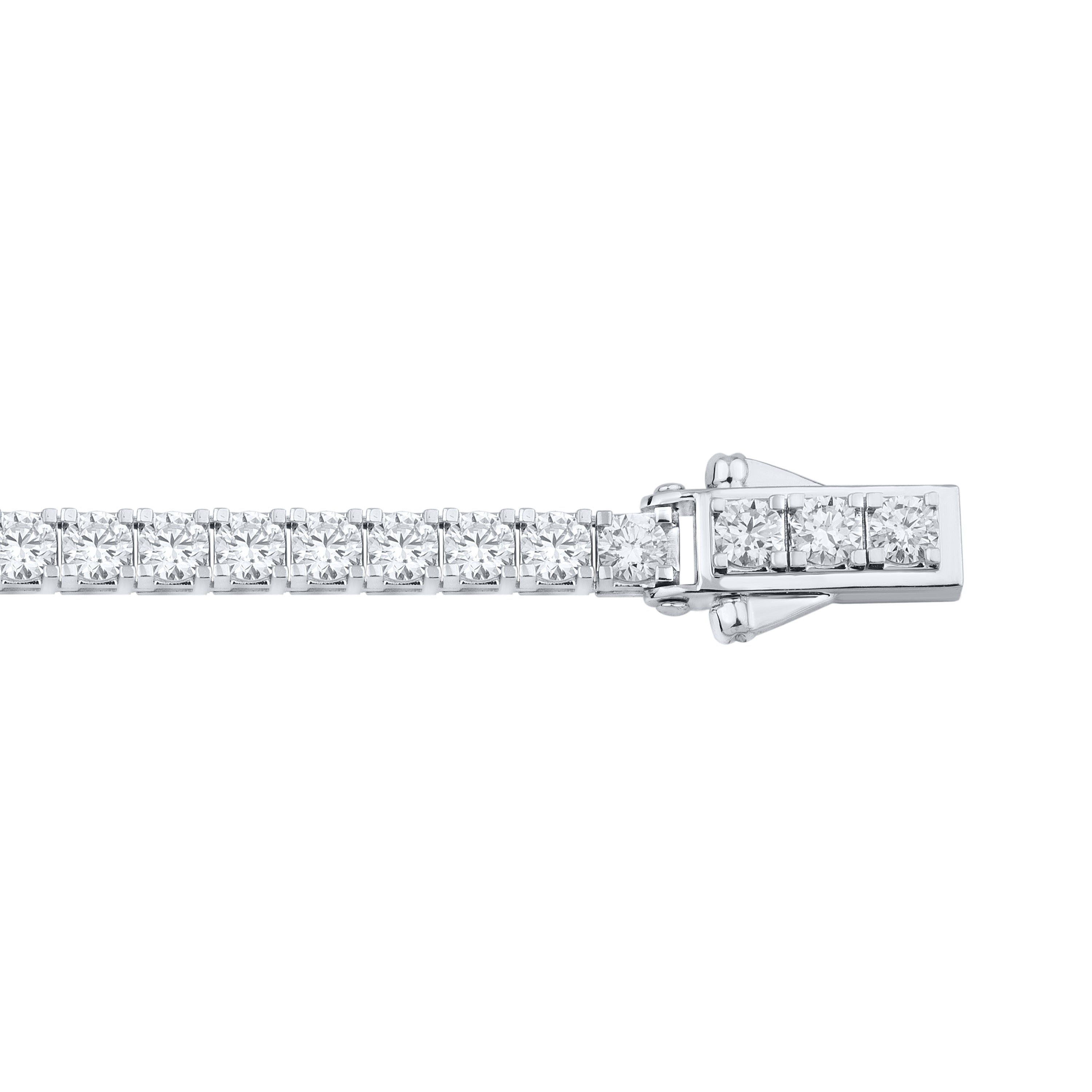 14kt white gold 7 CTW Lab Diamond Tennis Bracelet