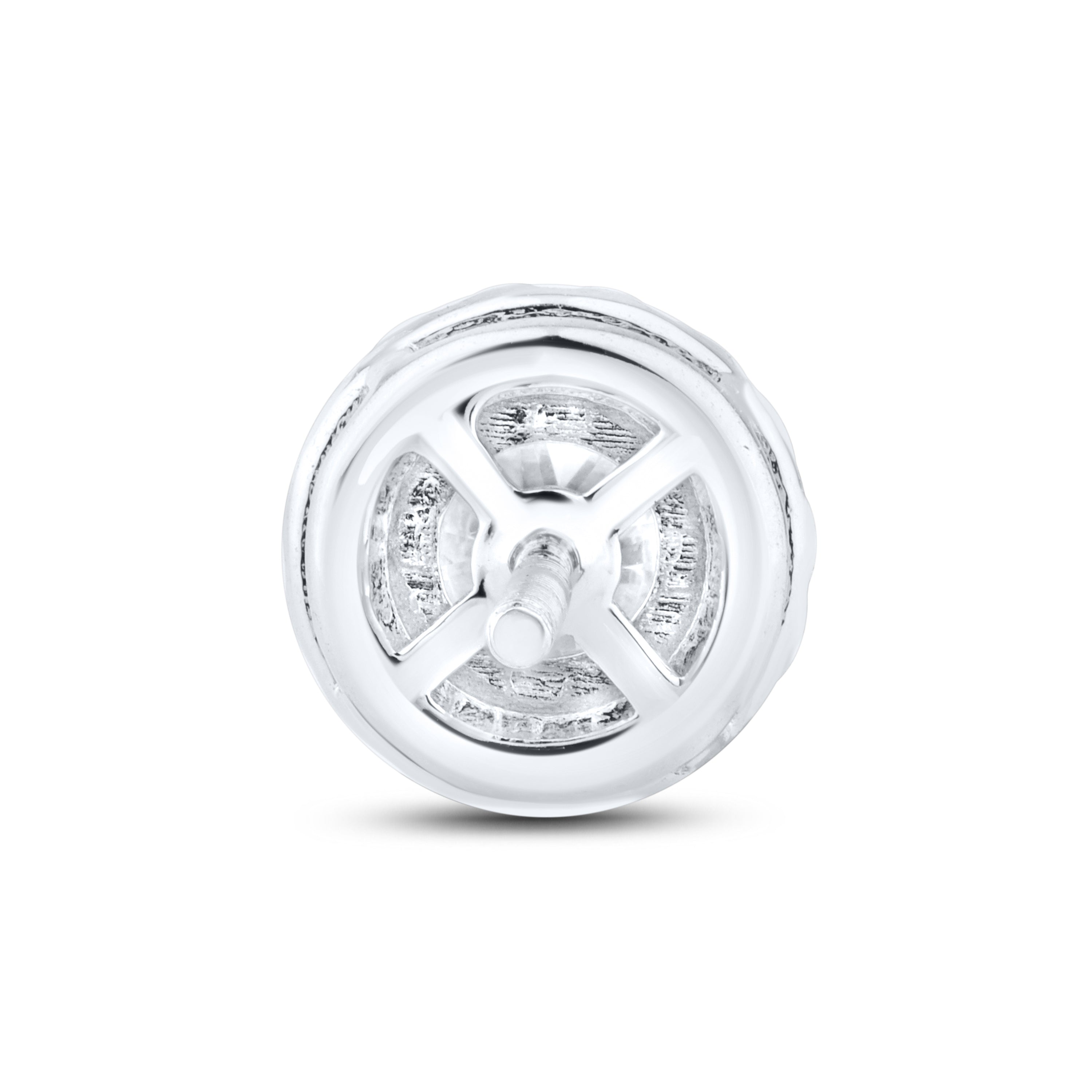 14k White Gold 1 CTW Lab Diamond Earring