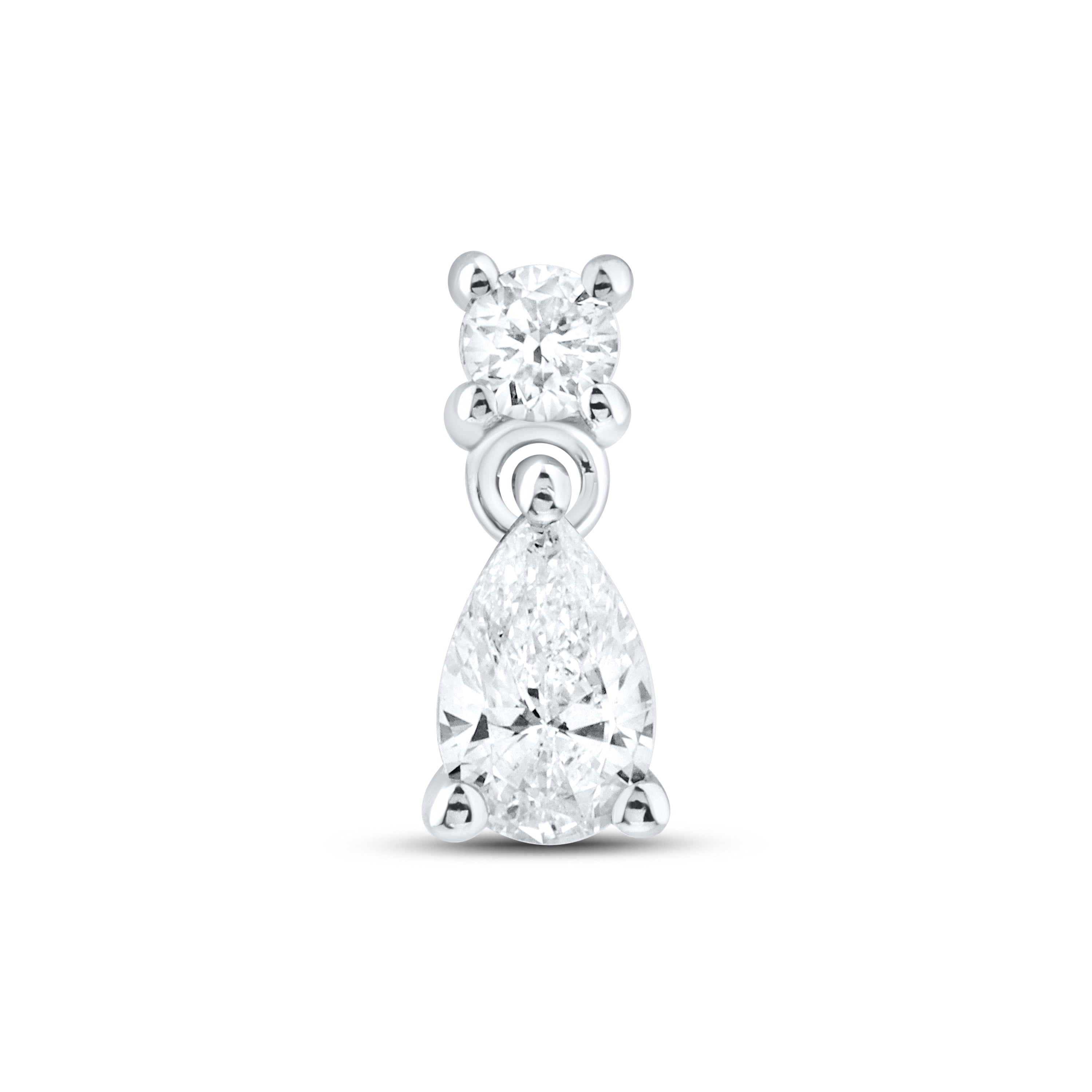 14kt White Gold 0.49 CTW Lab Diamond Earrings