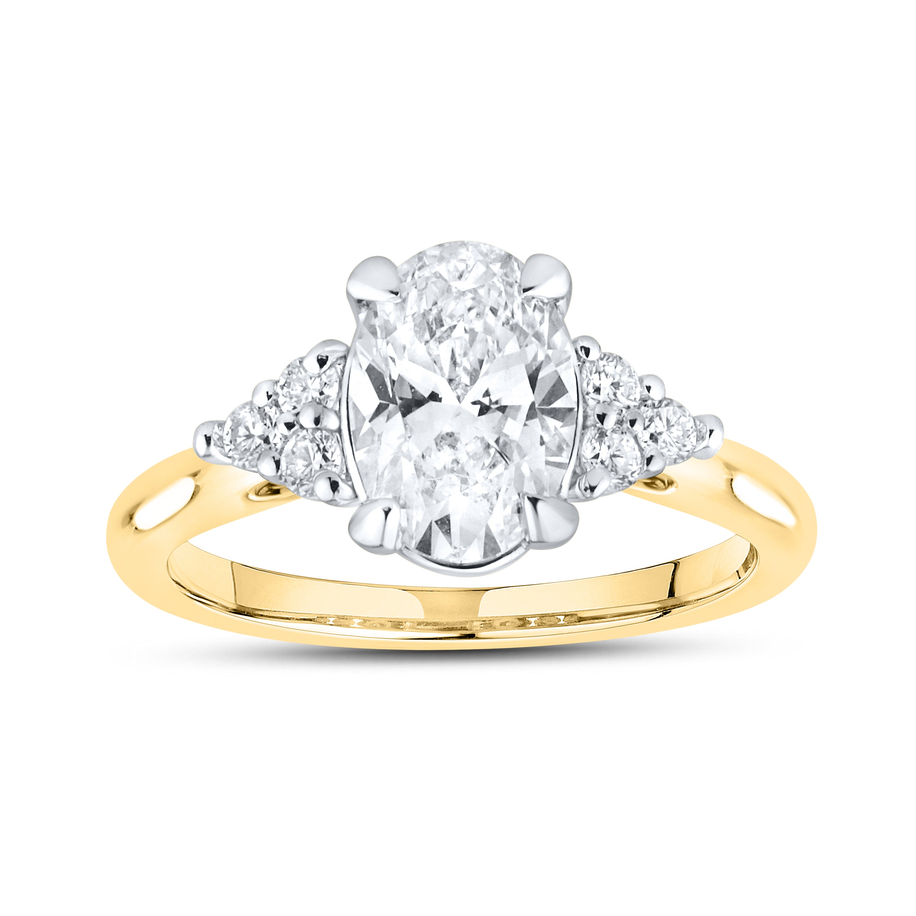 14kt White Gold 1.69 CTW Lab Diamond Engagement Ring