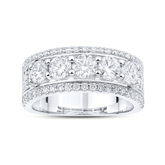 14kt White Gold 1.80 CTW Lab Diamond Ladies Band