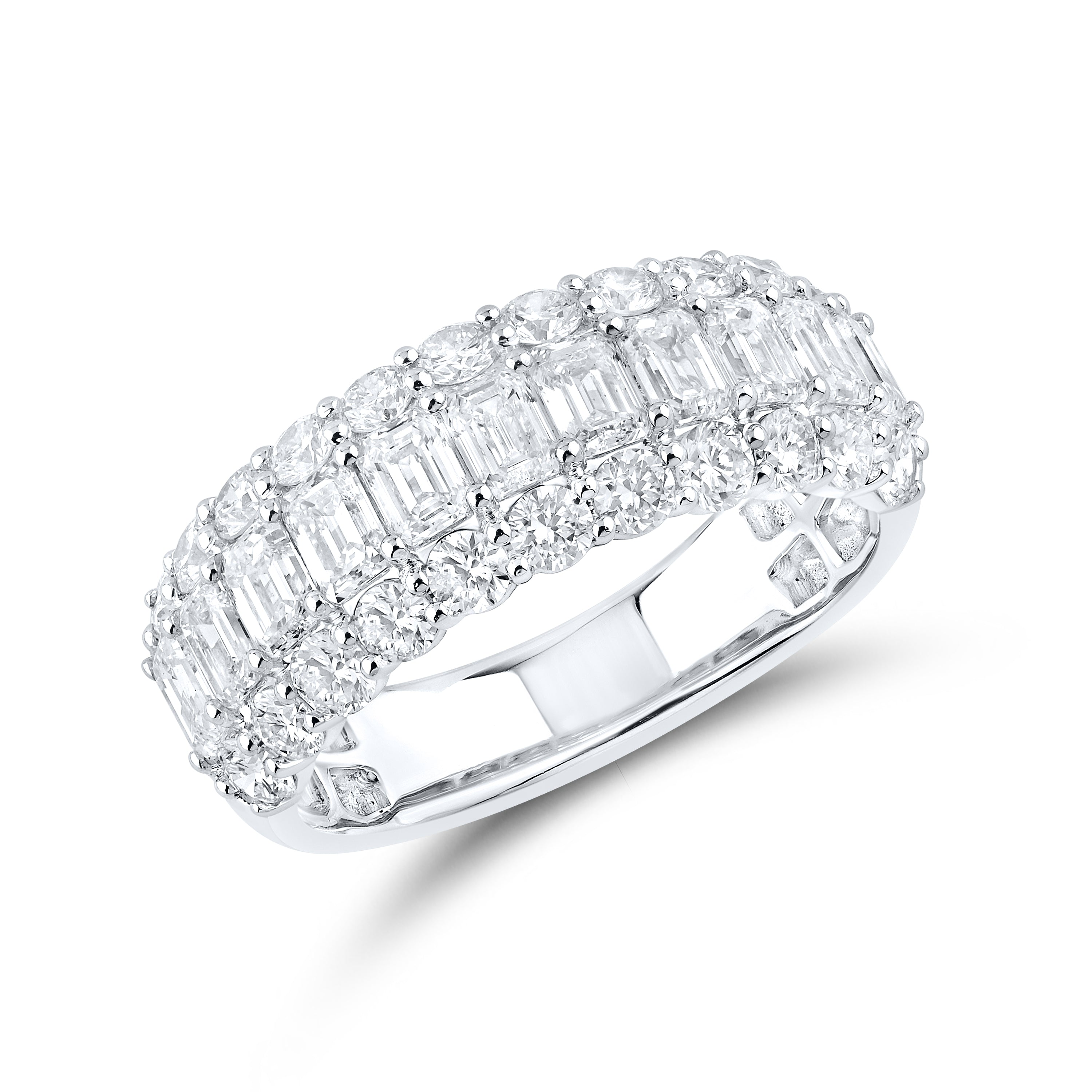 14kt White Gold 2.50 CTW Lab Diamond Ladies Band