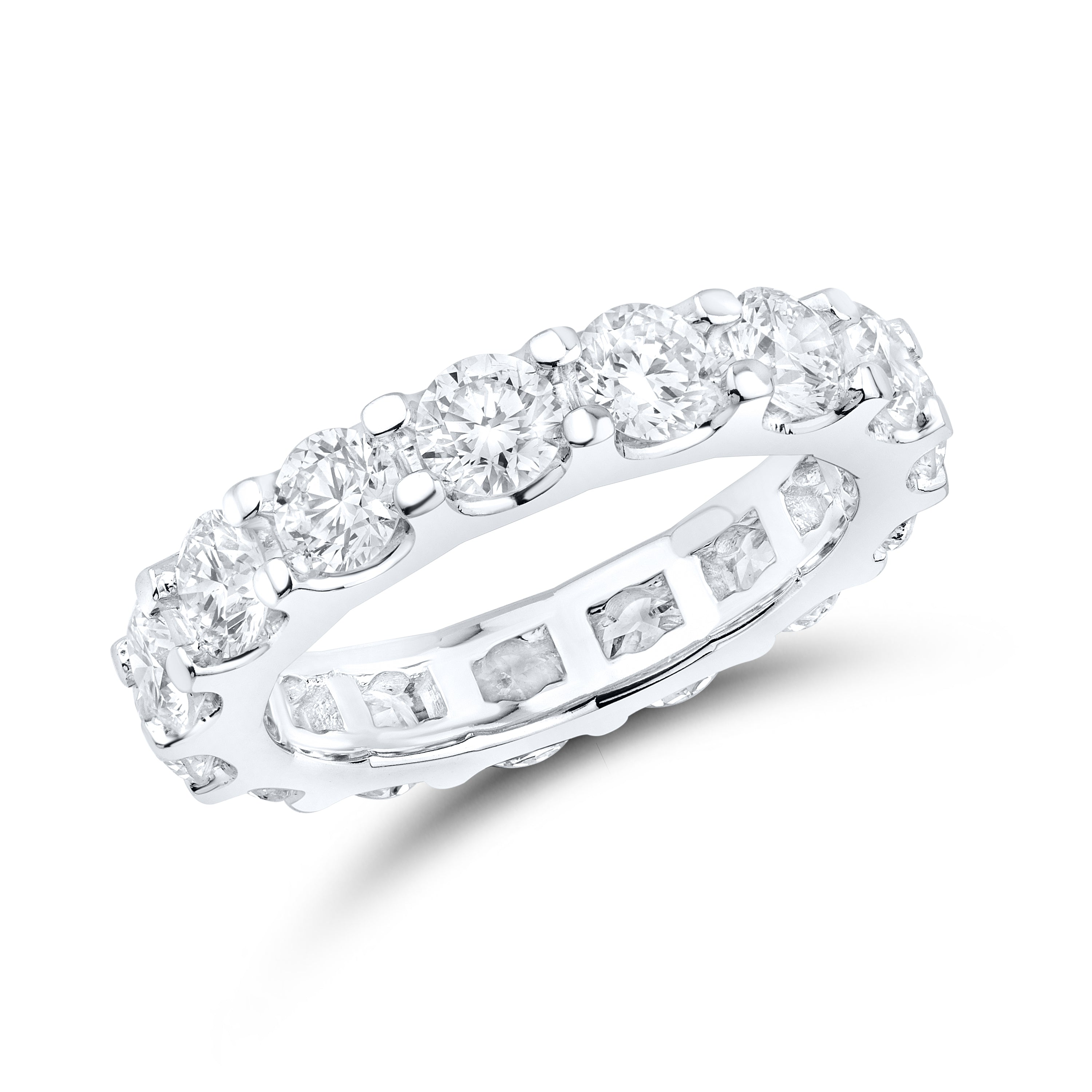 14kt White Gold 3.75 CTW Lab Diamond Ladies Band