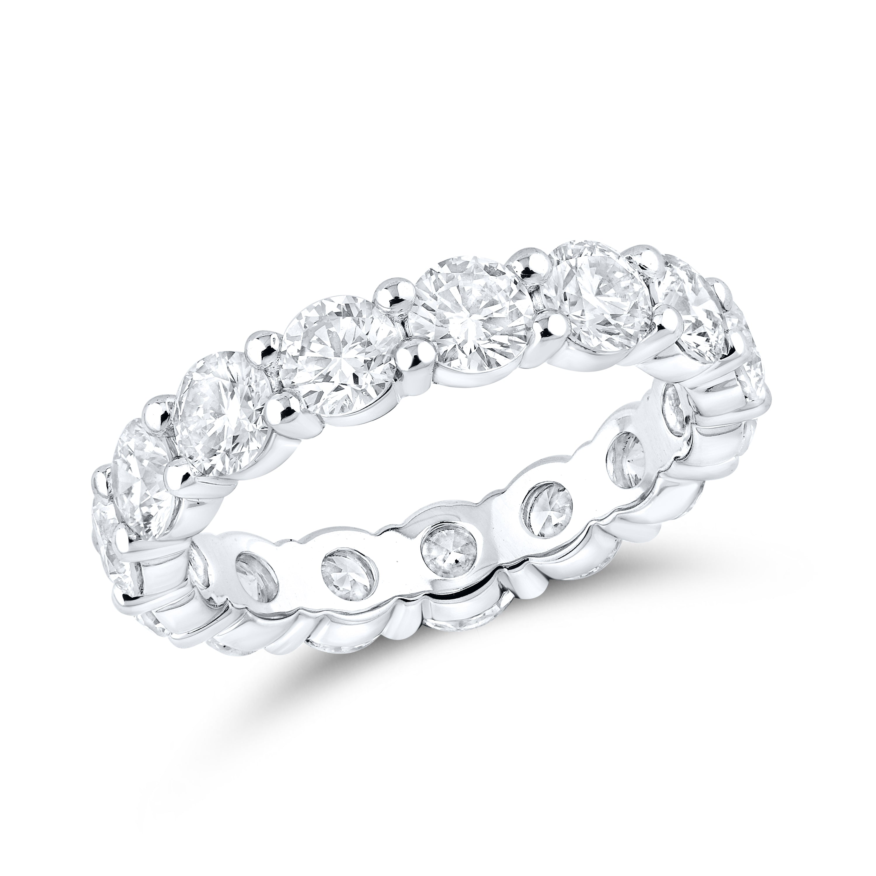 14kt White Gold 3.75 CTW Lab Diamond Eternity Ladies Band