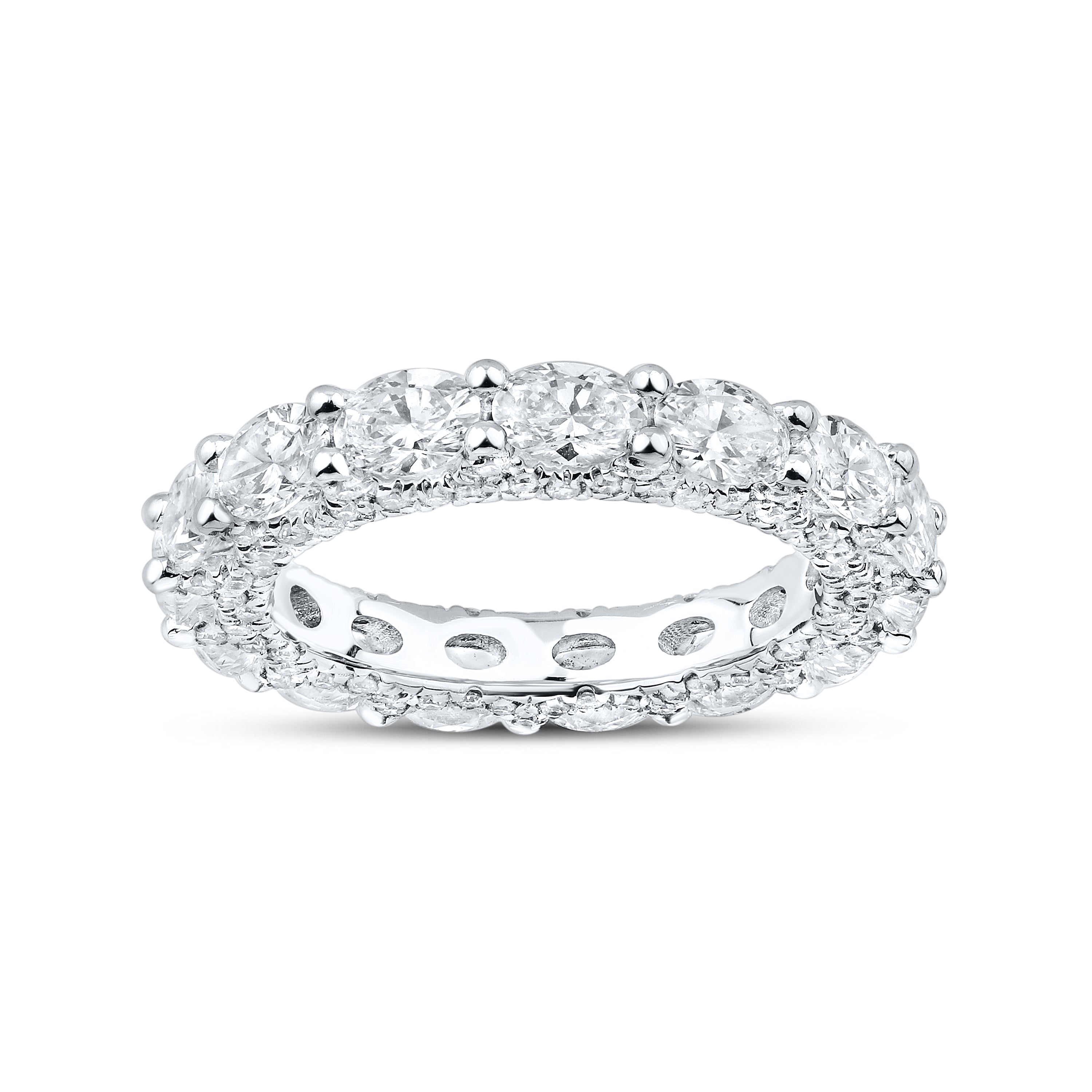 14kt White Gold 3.63 CTW Lab Diamond Ladies Band