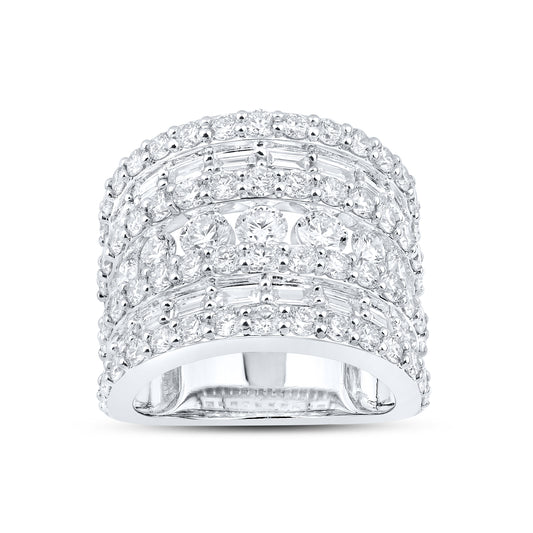 14KT WHITE GOLD 4.31 CTW LADIES LAB DIAMOND BAND