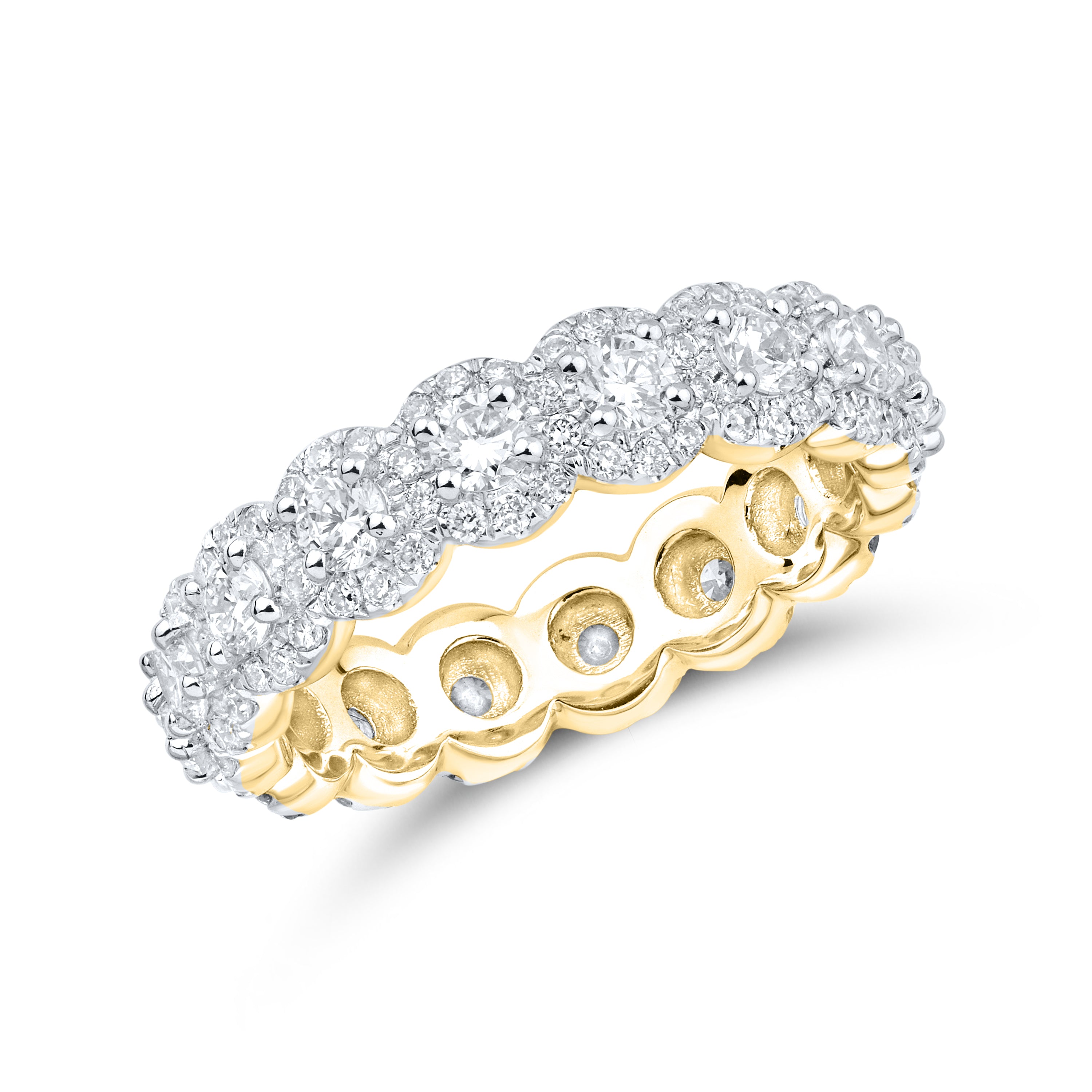 14kt Yellow Gold 2.00 CTW Lab Diamond Ladies Eternity Band