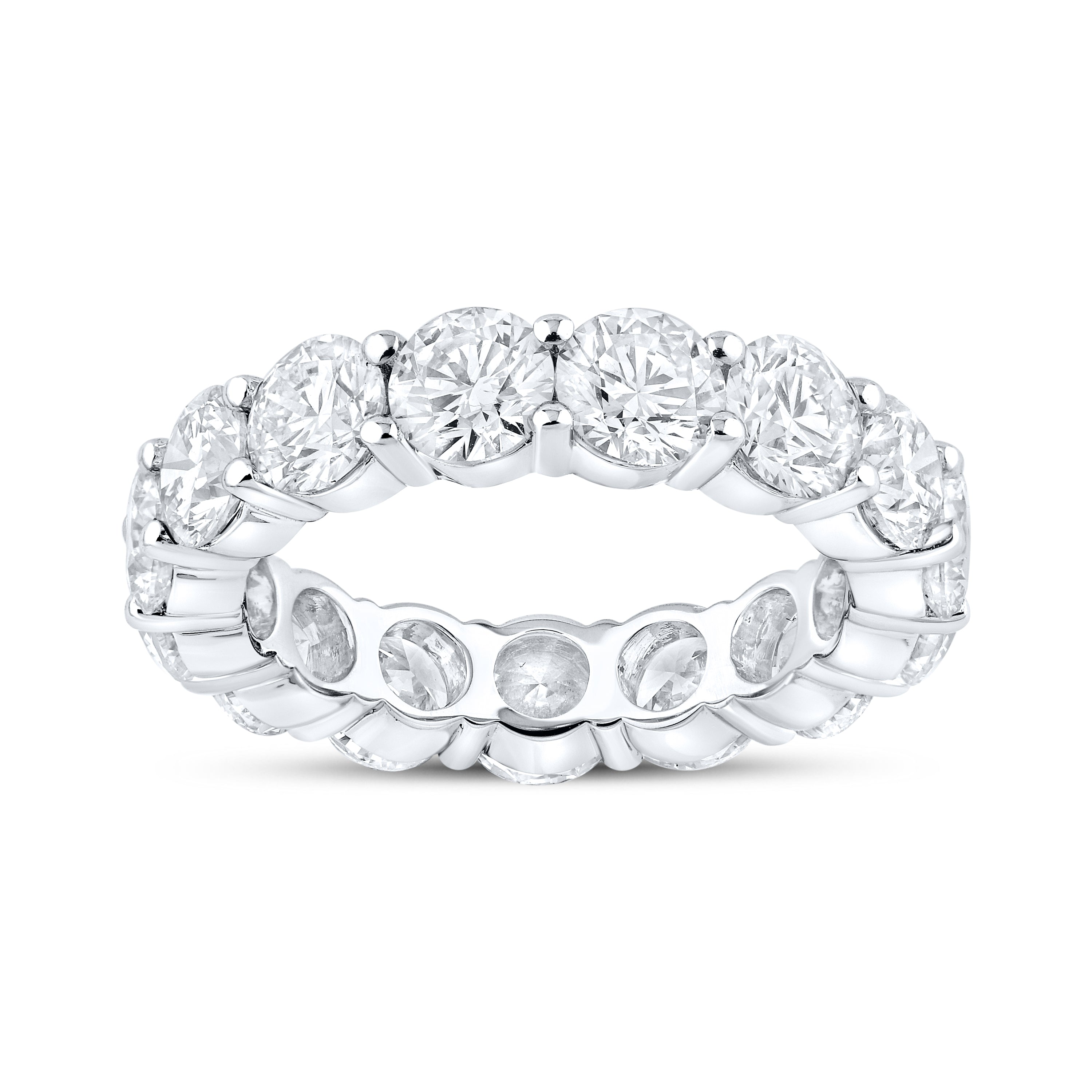 14kt White Gold 6.00 CTW Lab Diamond Ladies Band