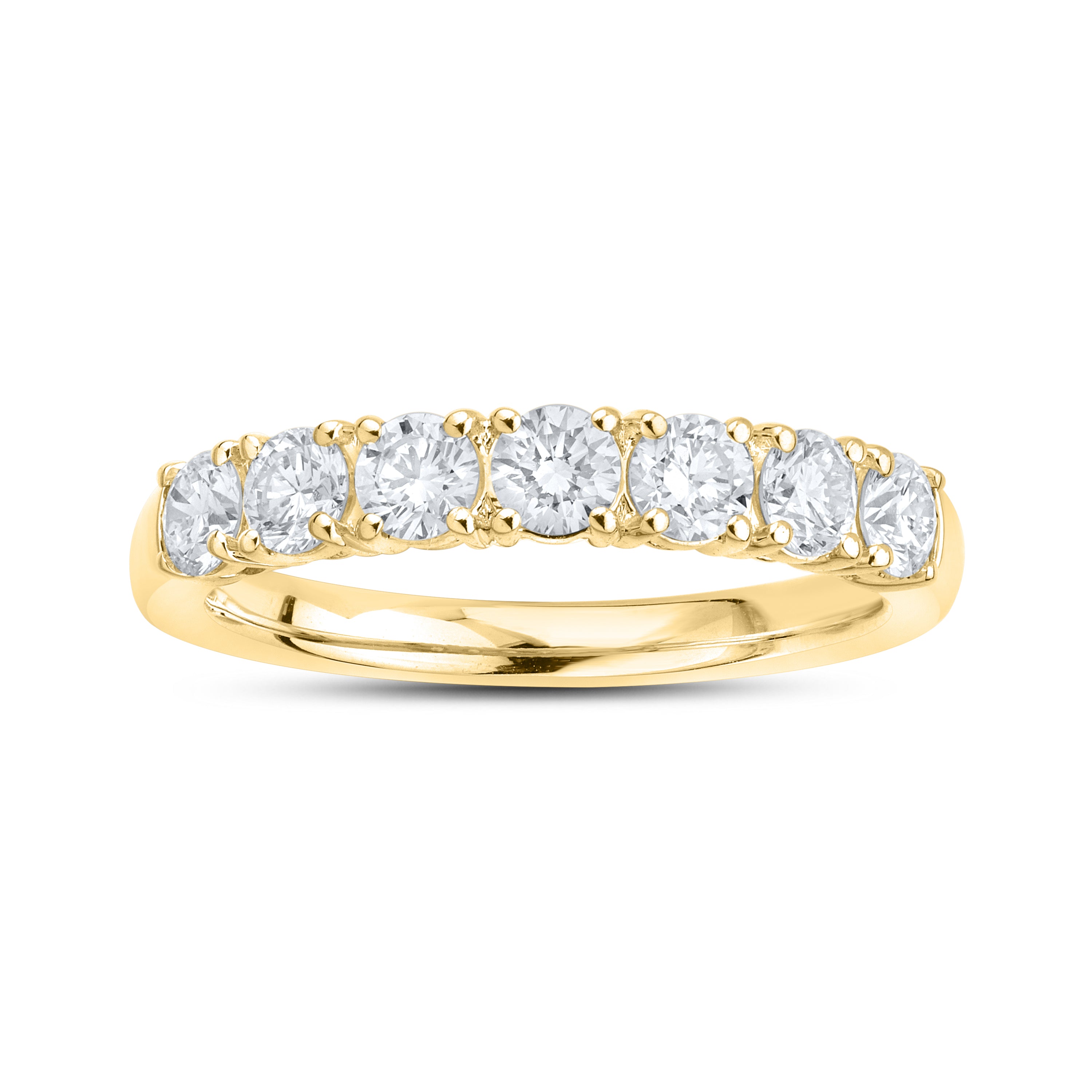 14kt Yellow Gold 1.00 CTW Lab Diamond Ladies Band
