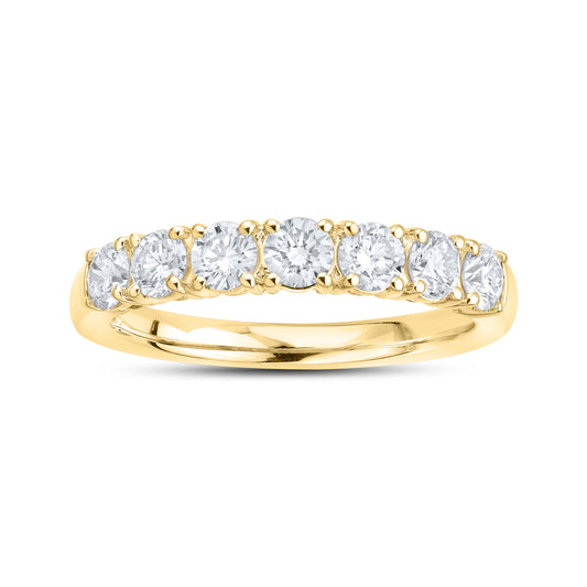 14kt Yellow Gold 1.00 CTW Lab Diamond Ladies Band