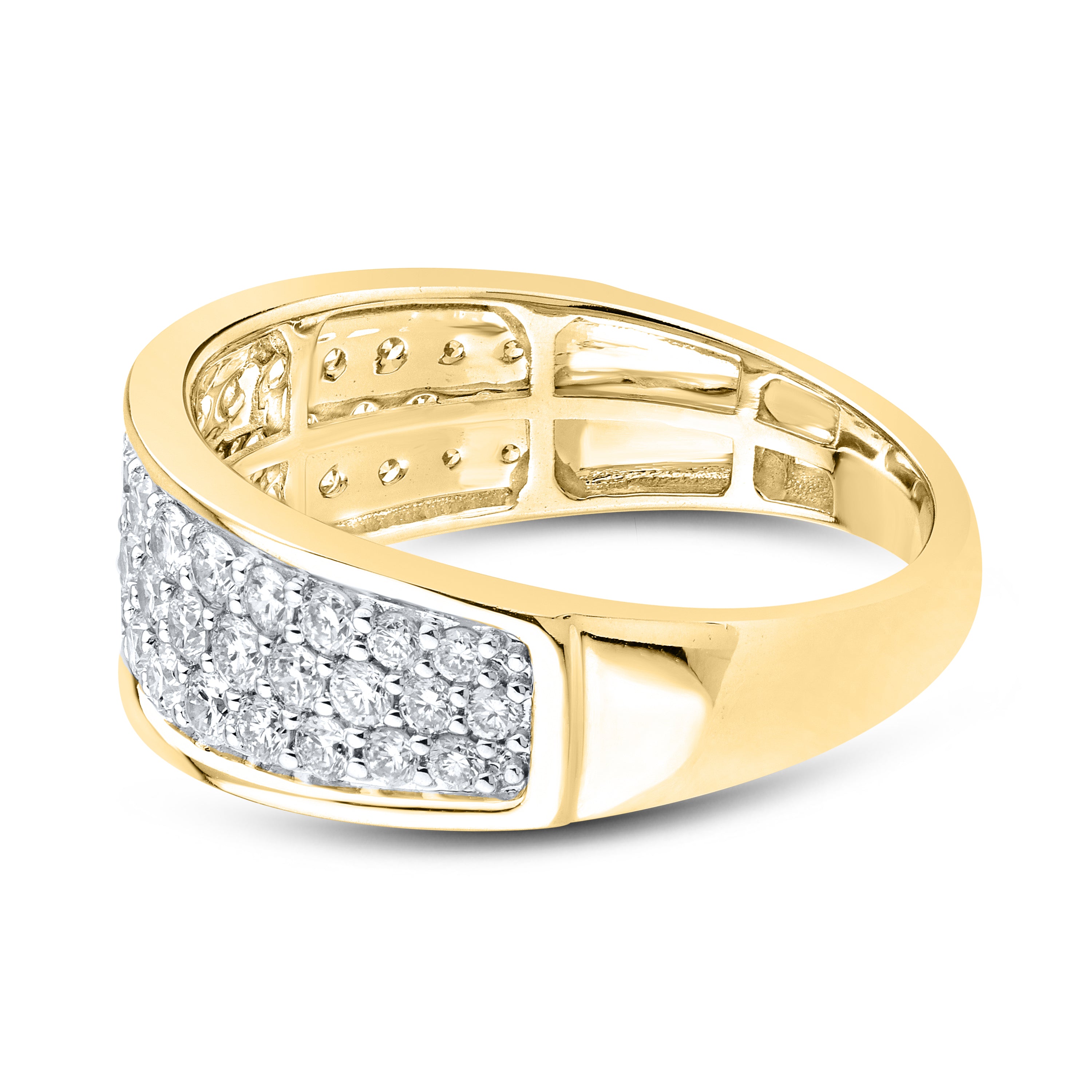 14kt Yellow Gold 1 CTW Lab Diamond Ladies Band