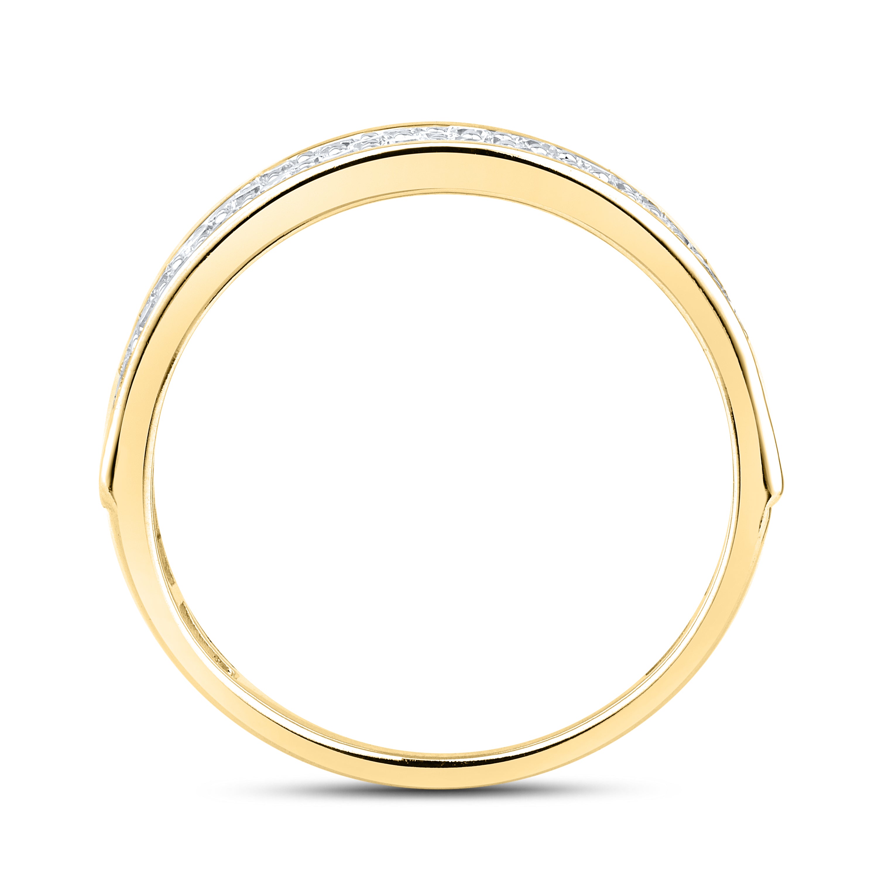 14kt Yellow Gold 1 CTW Lab Diamond Ladies Band