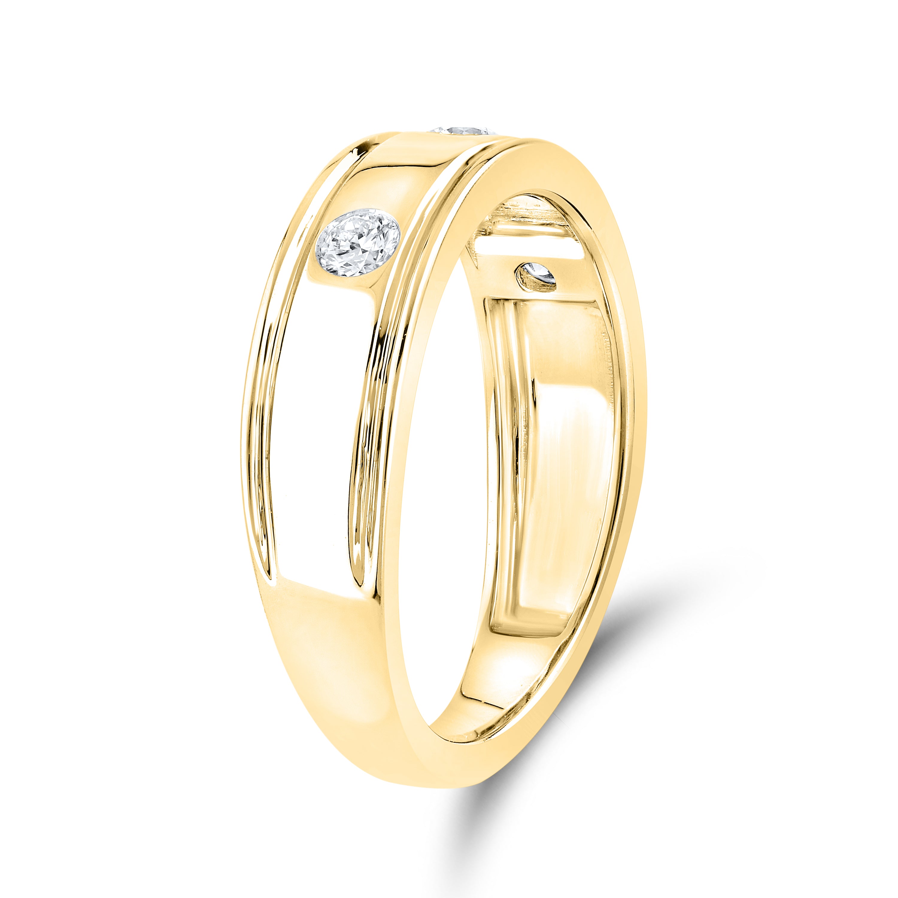 14kt Yellow Gold 0.21 CTW Lab Diamond Ladies Band