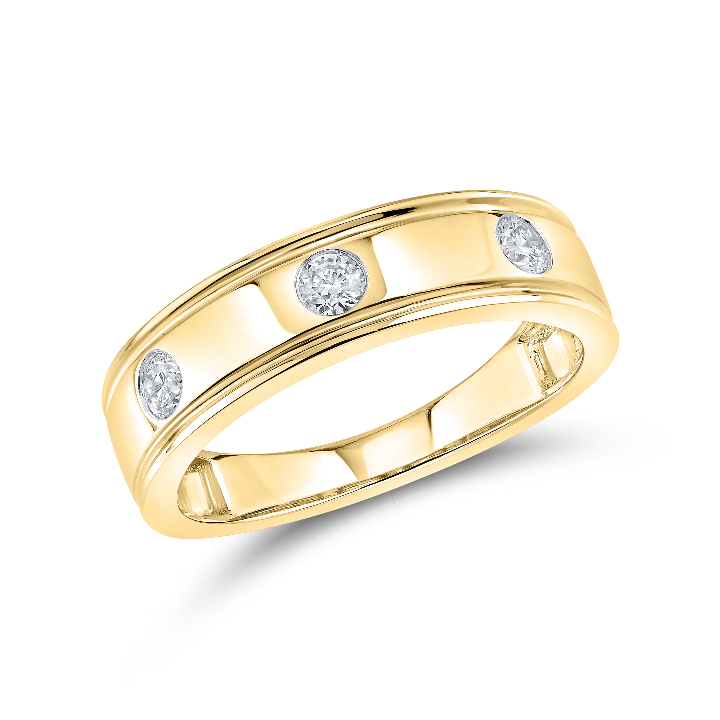 14kt Yellow Gold 0.21 CTW Lab Diamond Ladies Band