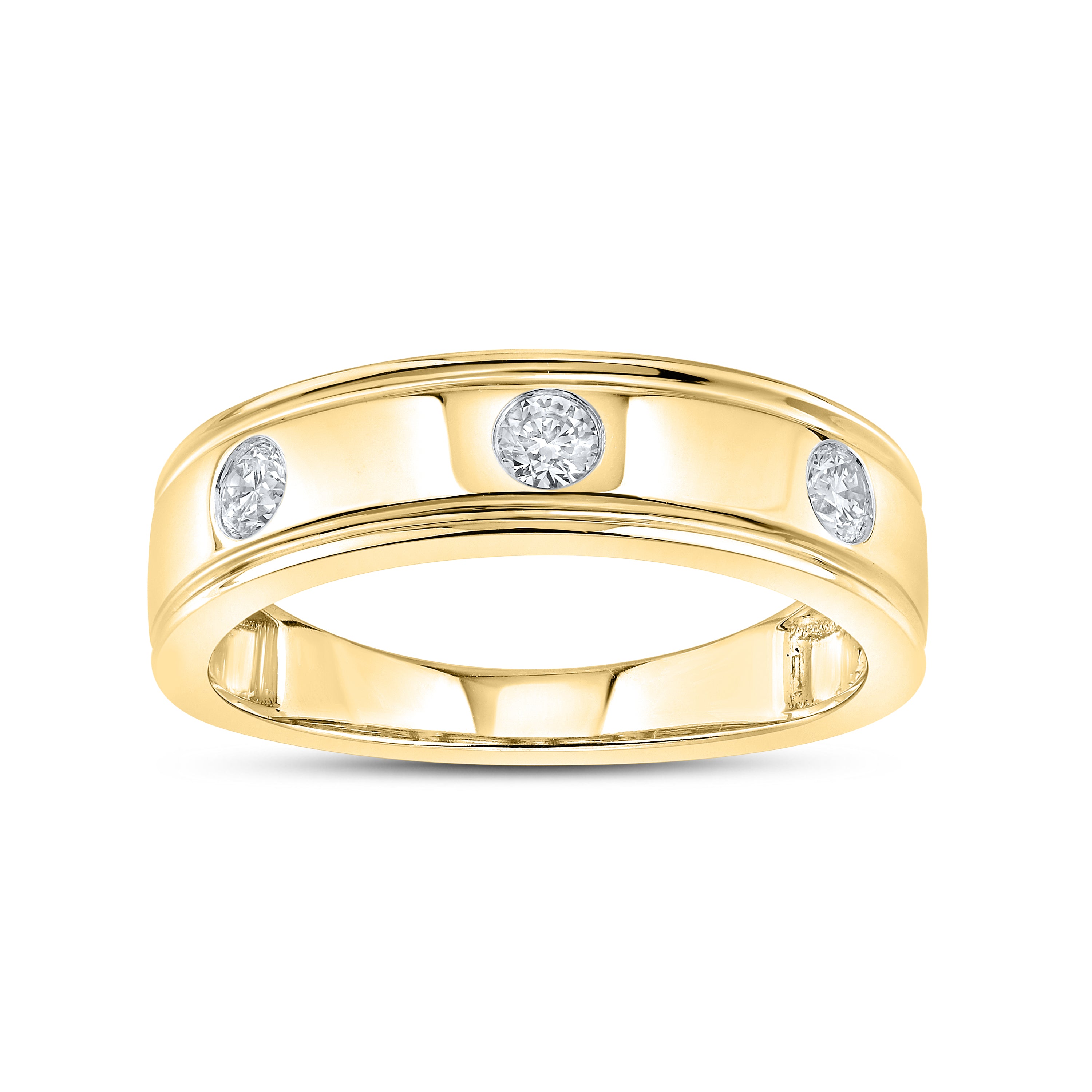 14kt Yellow Gold 0.21 CTW Lab Diamond Ladies Band