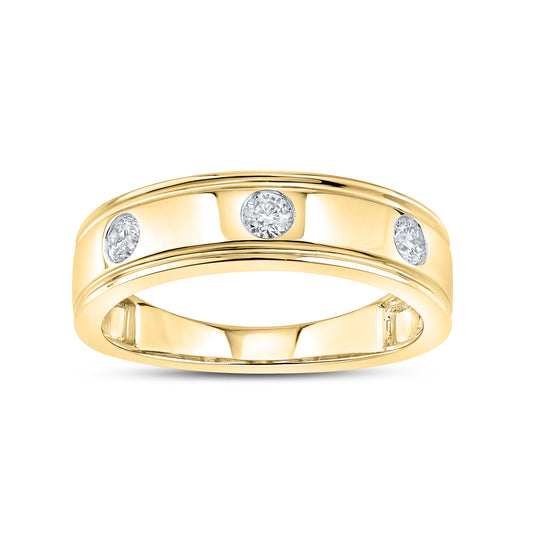 14kt Yellow Gold 0.21 CTW Lab Diamond Ladies Band