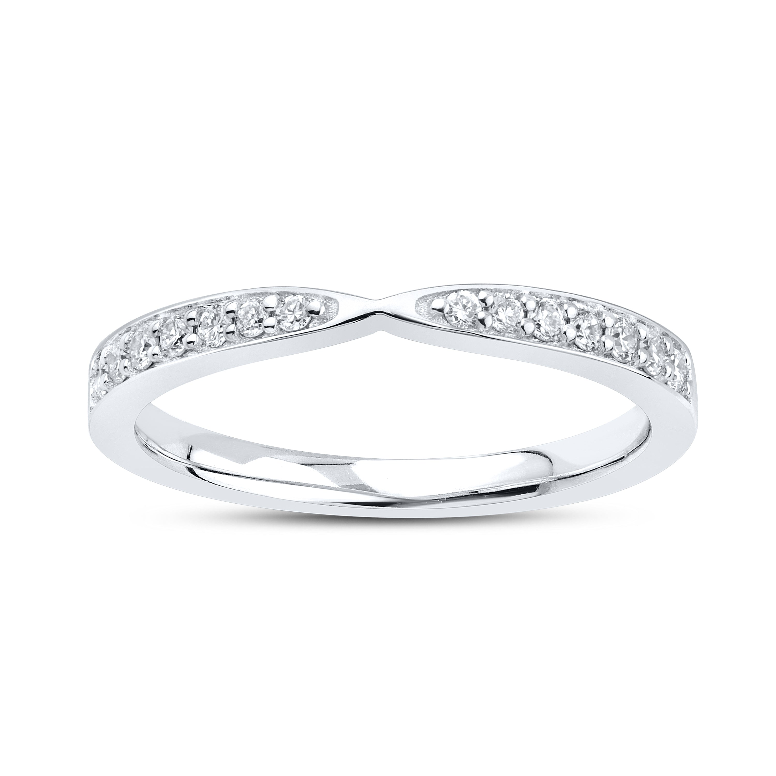 14kt White Gold 0.19 CTW Lab Diamond Ladies Band