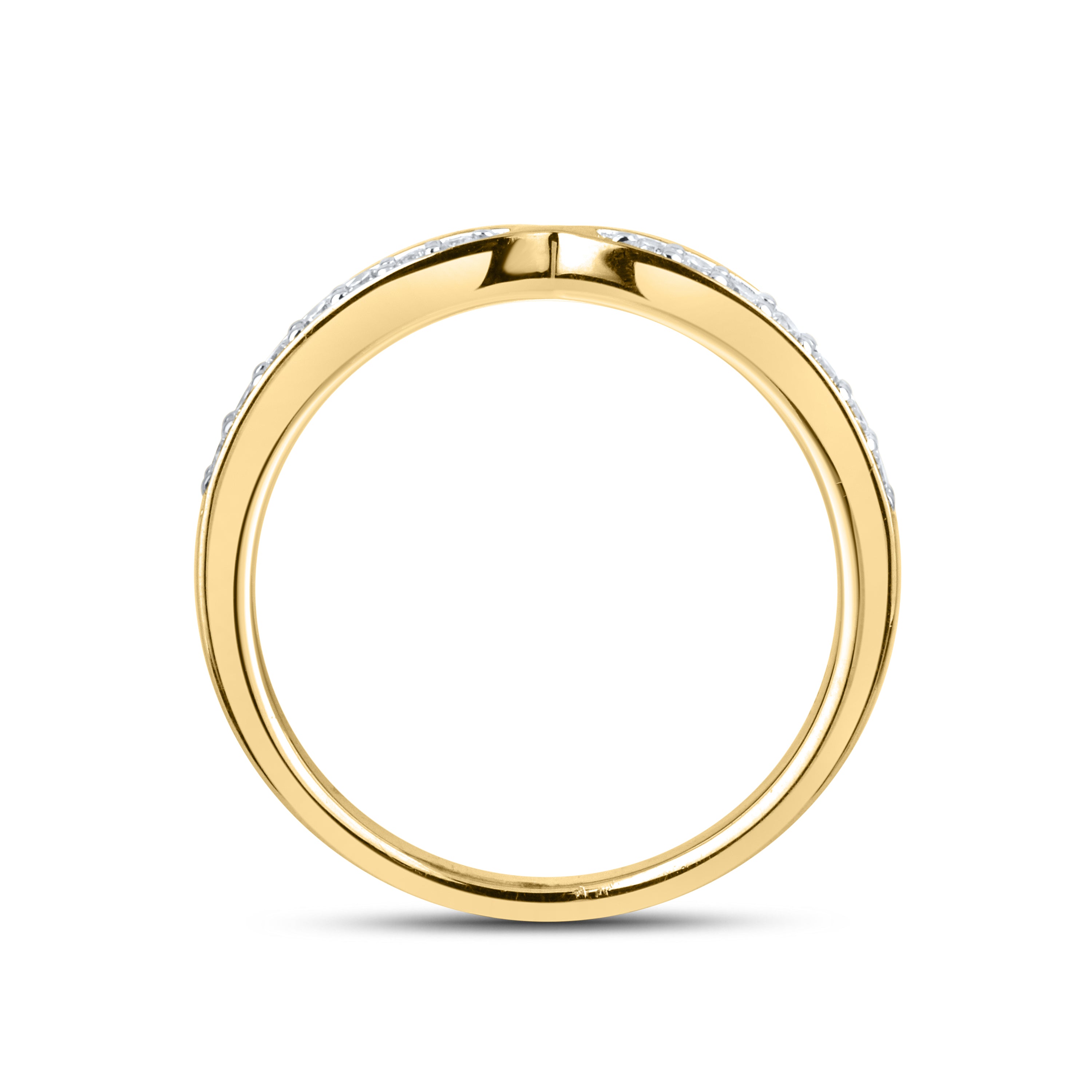 14kt Yellow Gold 0.19 CTW Lab Diamond Ladies Band