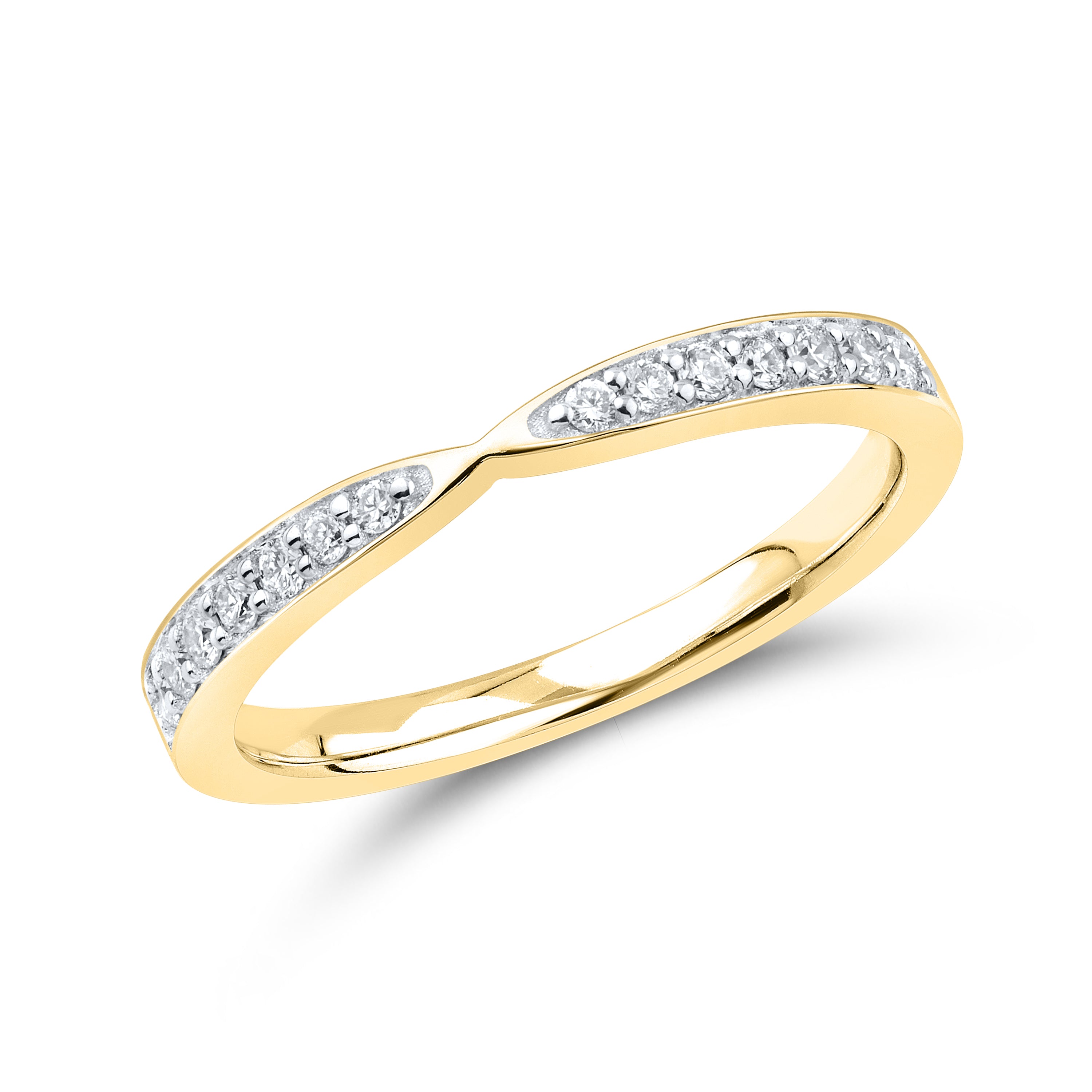 14kt Yellow Gold 0.19 CTW Lab Diamond Ladies Band
