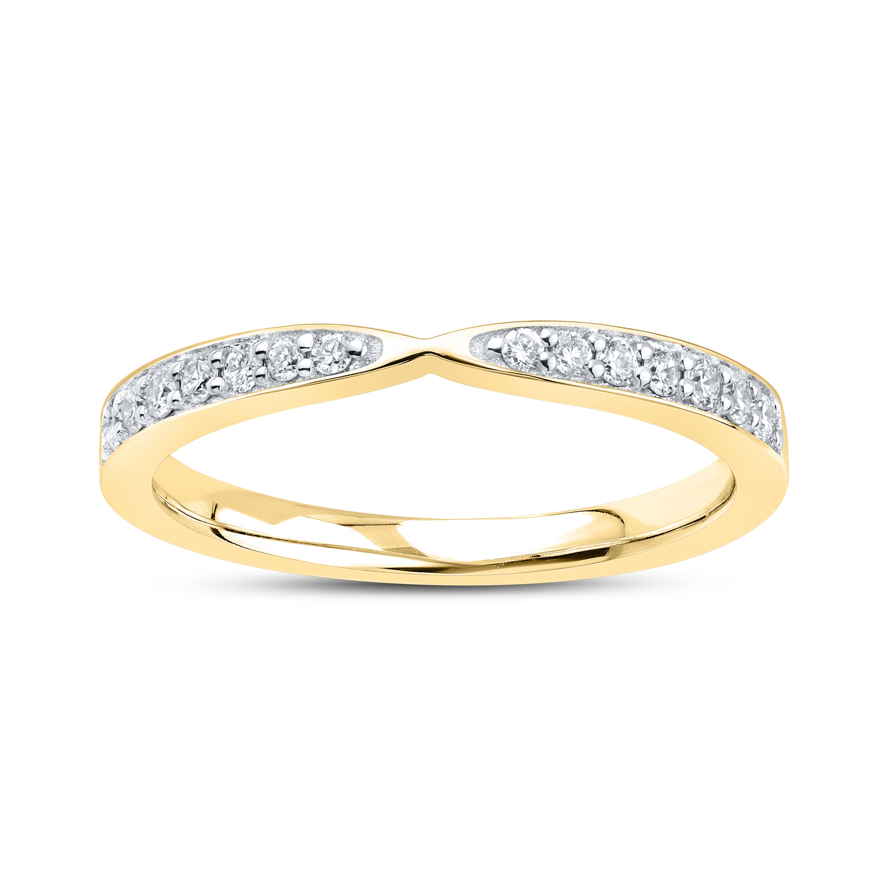 14kt Yellow Gold 0.19 CTW Lab Diamond Ladies Band