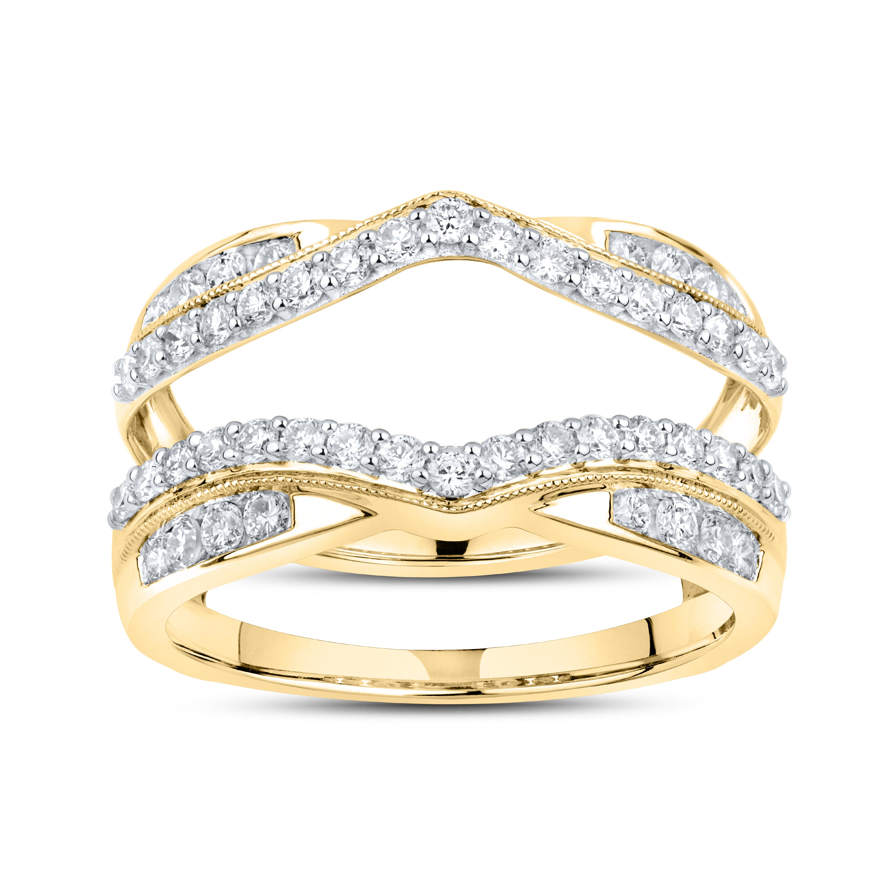 14KT YELLOW GOLD 0.75 CTW LAB DIAMOND ENHANCER