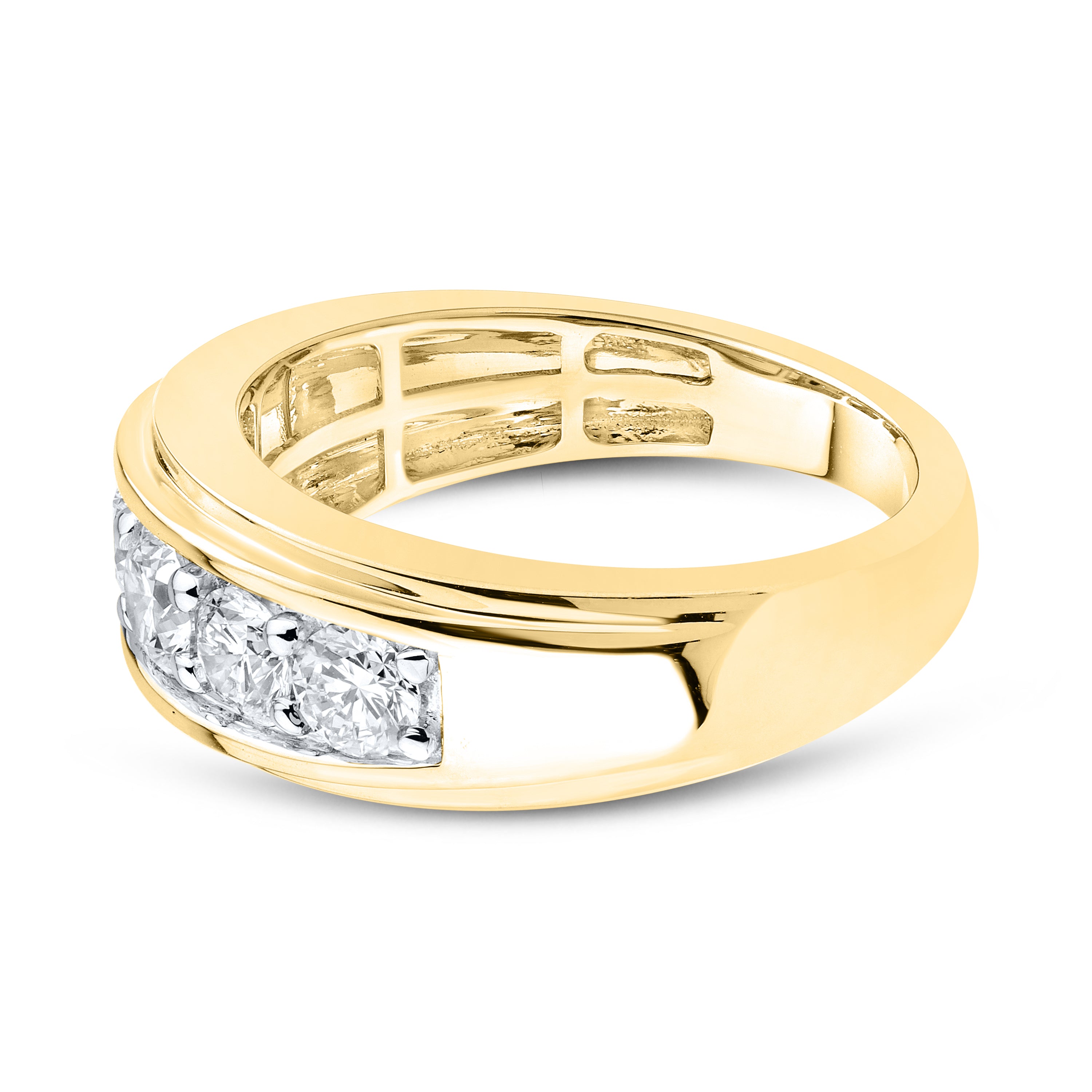14kt Yellow Gold 1.48 CTW Lab Diamond Men's Band