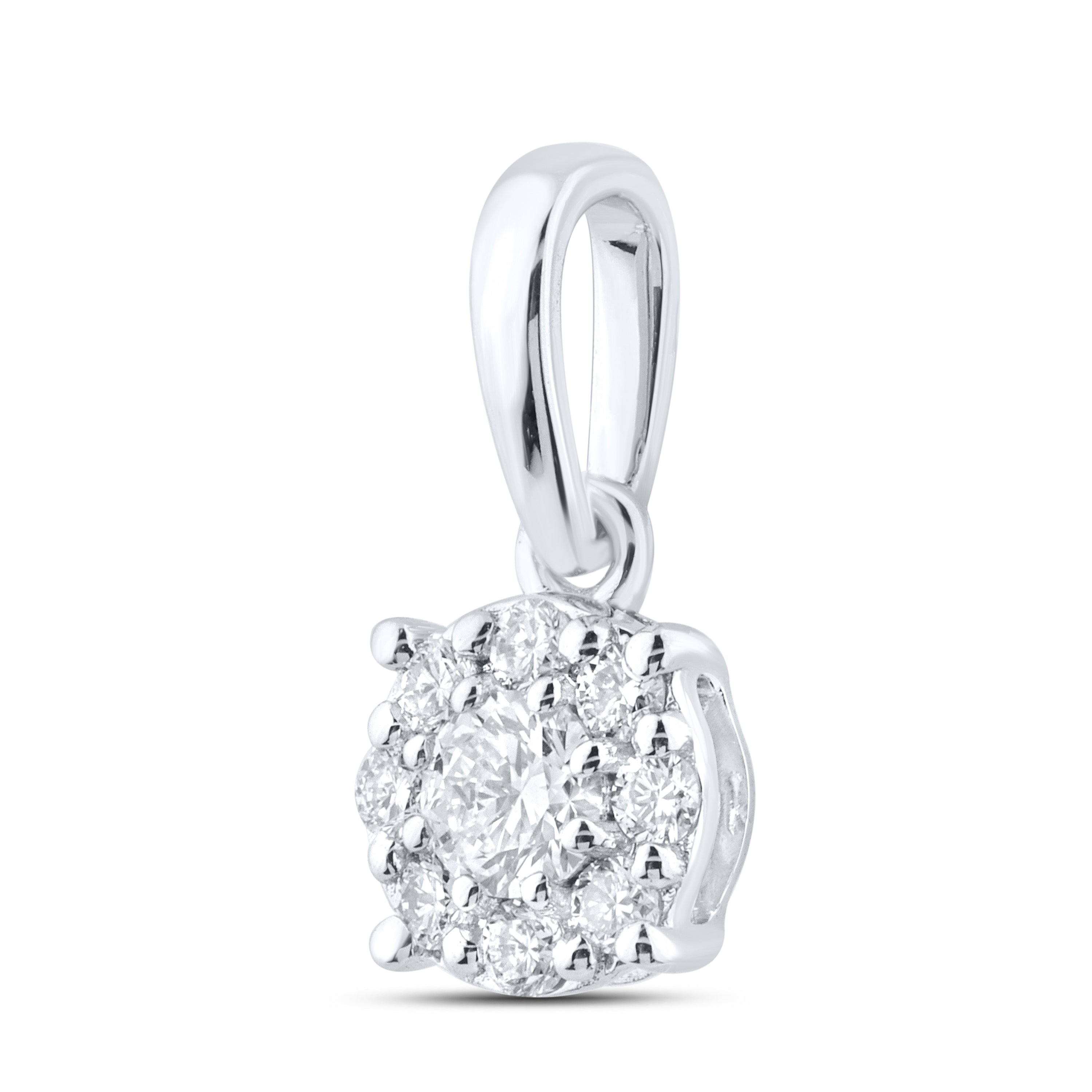 14kt White Gold 0.20 CTW Lab Diamond Pendant