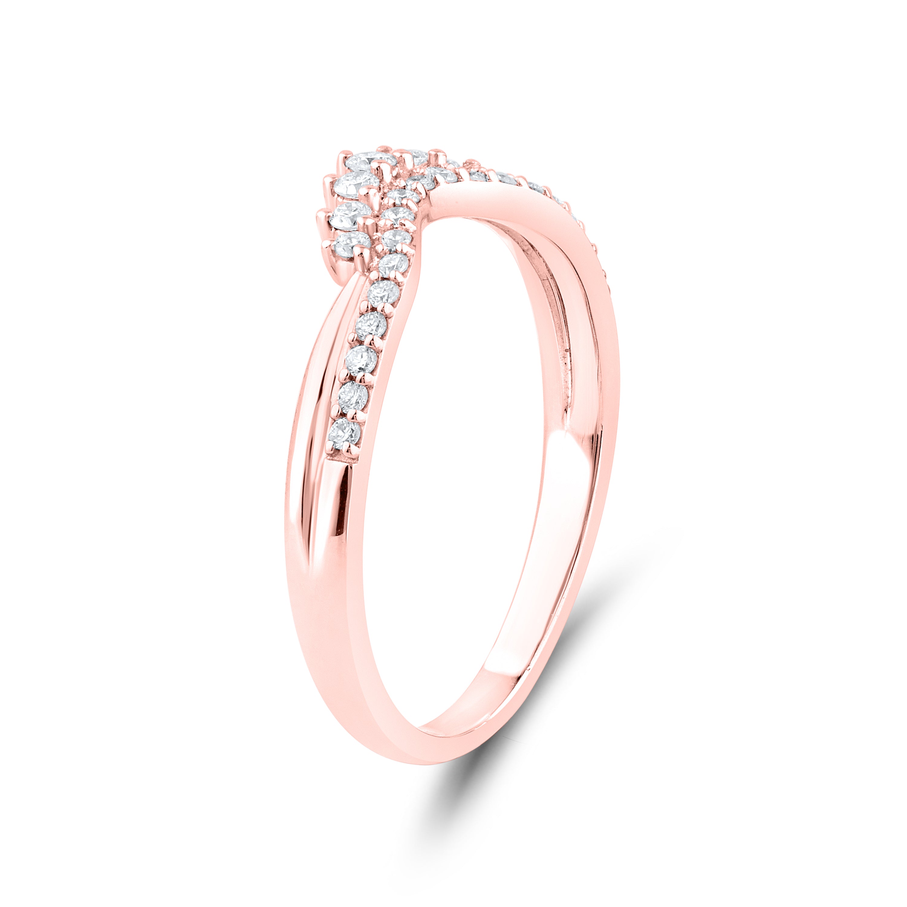 14kt Rose Gold 0.21 CTW Lab Diamond Enhancer Band