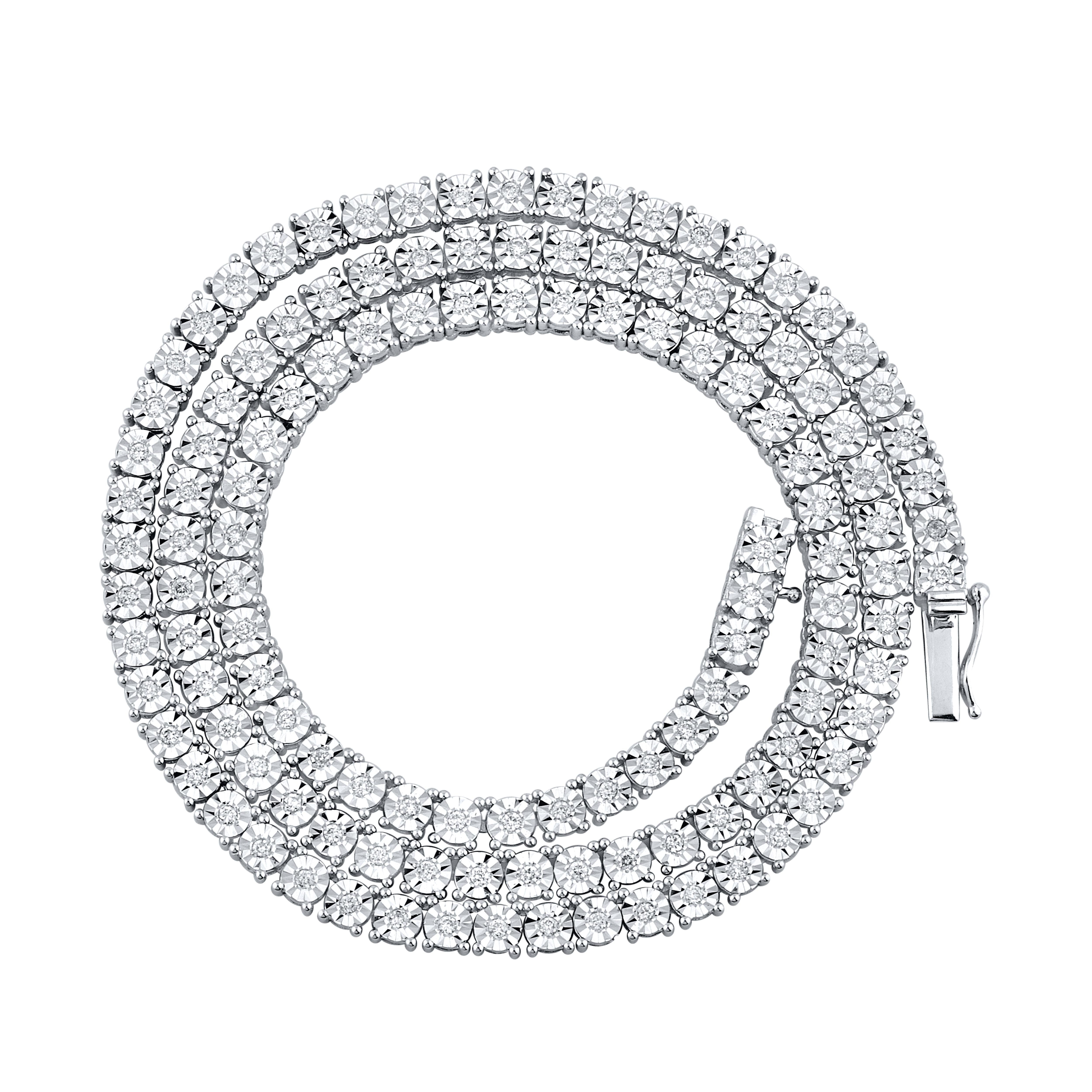 10K WHITE GOLD 0.33 CTW DIAMOND NECKLACE