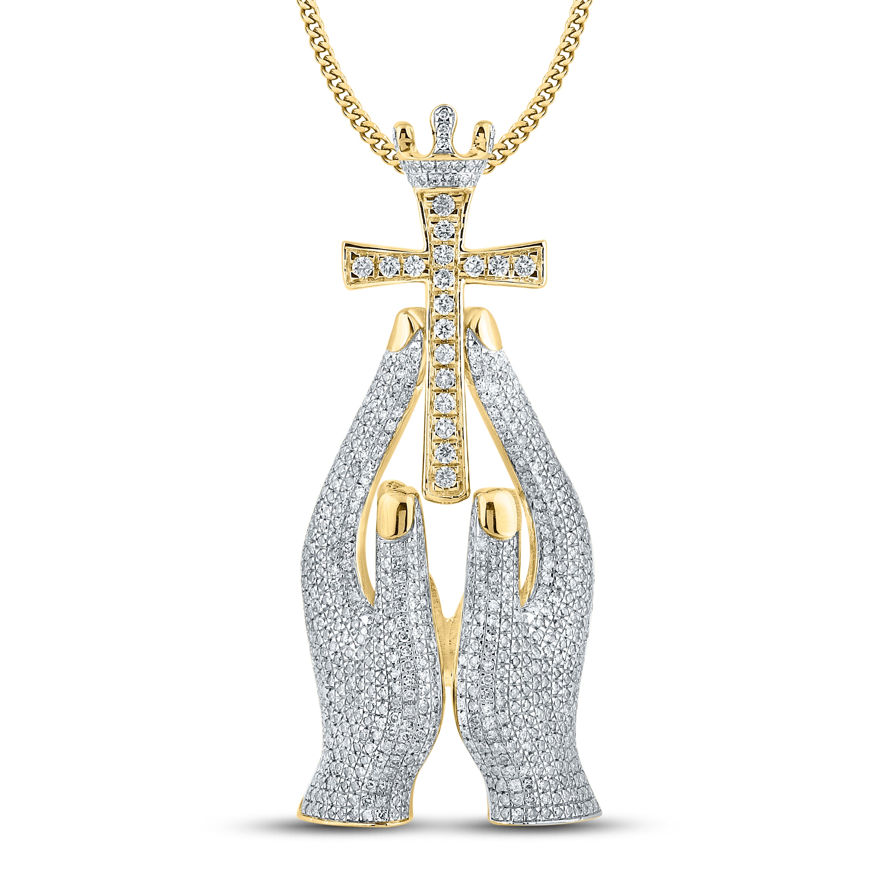 10KT YELLOW GOLD 2.16 CTW NATURAL DIAMOND CHARM