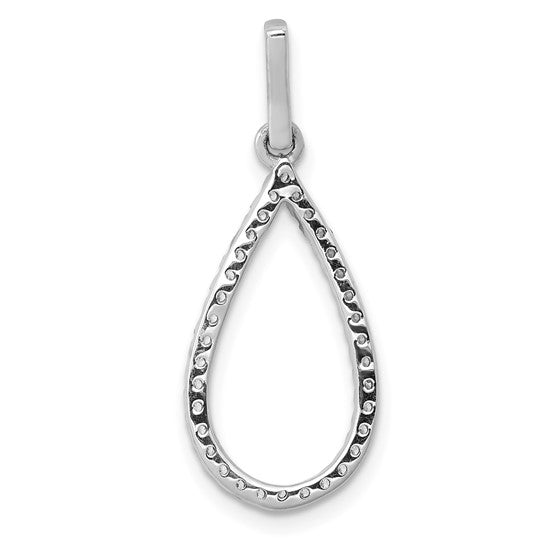 14kt White Gold 1/4ct. Diamond Teardrop Pendant