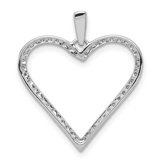 14kt White Gold 1/6ct. Diamond Heart Pendant