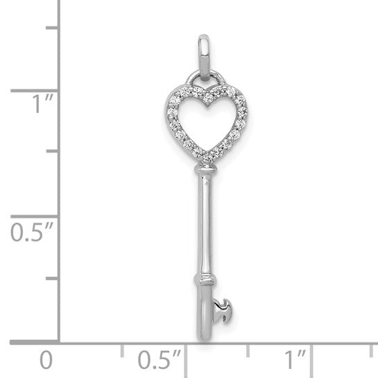 10k White Gold 0.108 ctw diamond necklace
