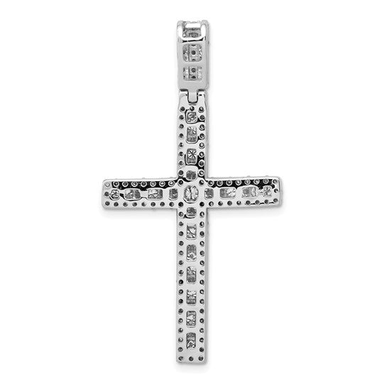 14kt White Gold 1 1/10ct. Diamond Latin Cross Pendant
