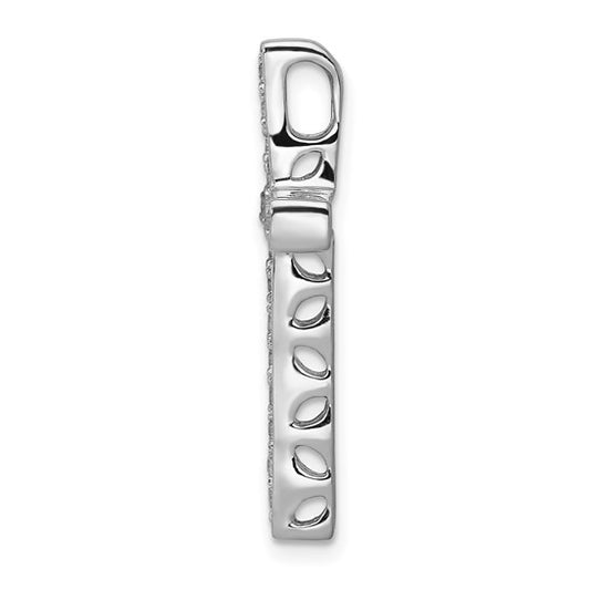 14kt White Gold 3/8ct. Diamond Cross Chain Slide