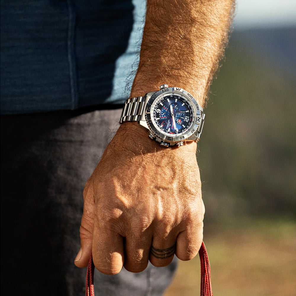 Promaster Navihawk A-T Chronograph Blue Dial Men's Watch Item No. AT8220-55L
