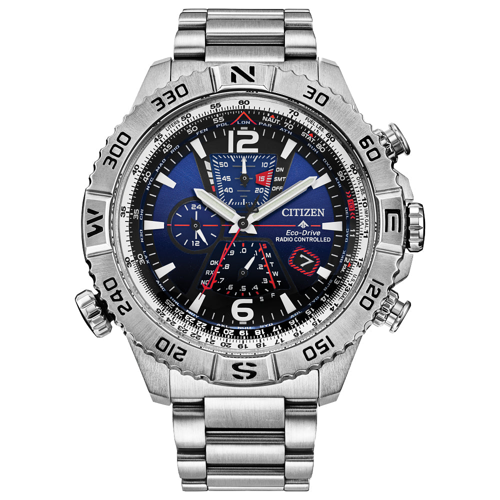 Promaster Navihawk A-T Chronograph Blue Dial Men's Watch Item No. AT8220-55L