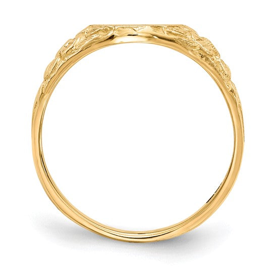 14kt Yellow Gold 8.0x10.0mm Open Back Signet Ring