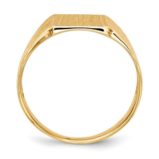 14kt Yellow Gold 8.0x9.5mm Open Back Signet Ring