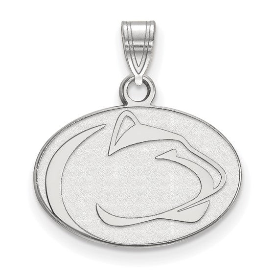 14kt White Gold LogoArt Penn State University Lion Small Pendant