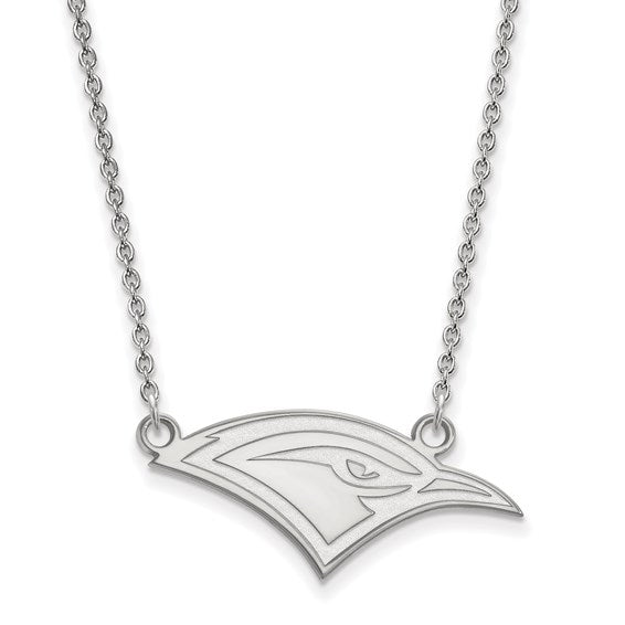 14kt White Gold LogoArt University of Tennessee at Chattanooga Mockingbird Small Pendant 18 inch Necklace