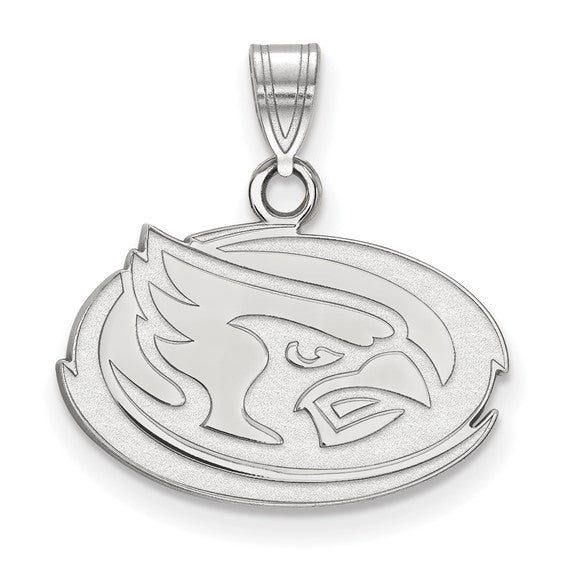 10kt White Gold LogoArt Iowa State University Cardinal Small Pendant
